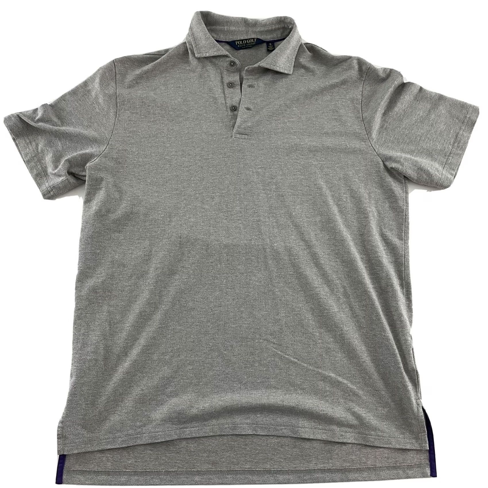 Vintage Polo Golf Polo Shirt Herringbone Short Sleeve Mens XL Cotton Blend Tan Brown Size US XL / EU 56 / 4 - 2 Thumbnail