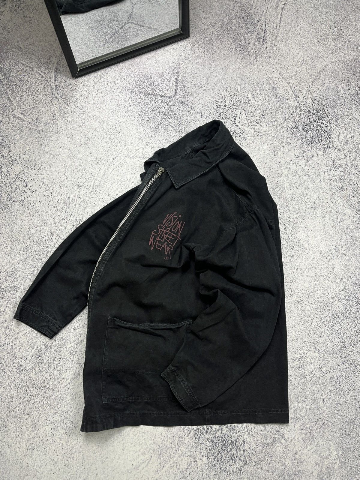 Japanese Brand × Vintage × Vision Streetwear Vintage 90’s Vision Streetwear Zip Coach Jacket USA Rare Size US L / EU 52-54 / 3 - 2 Thumbnail