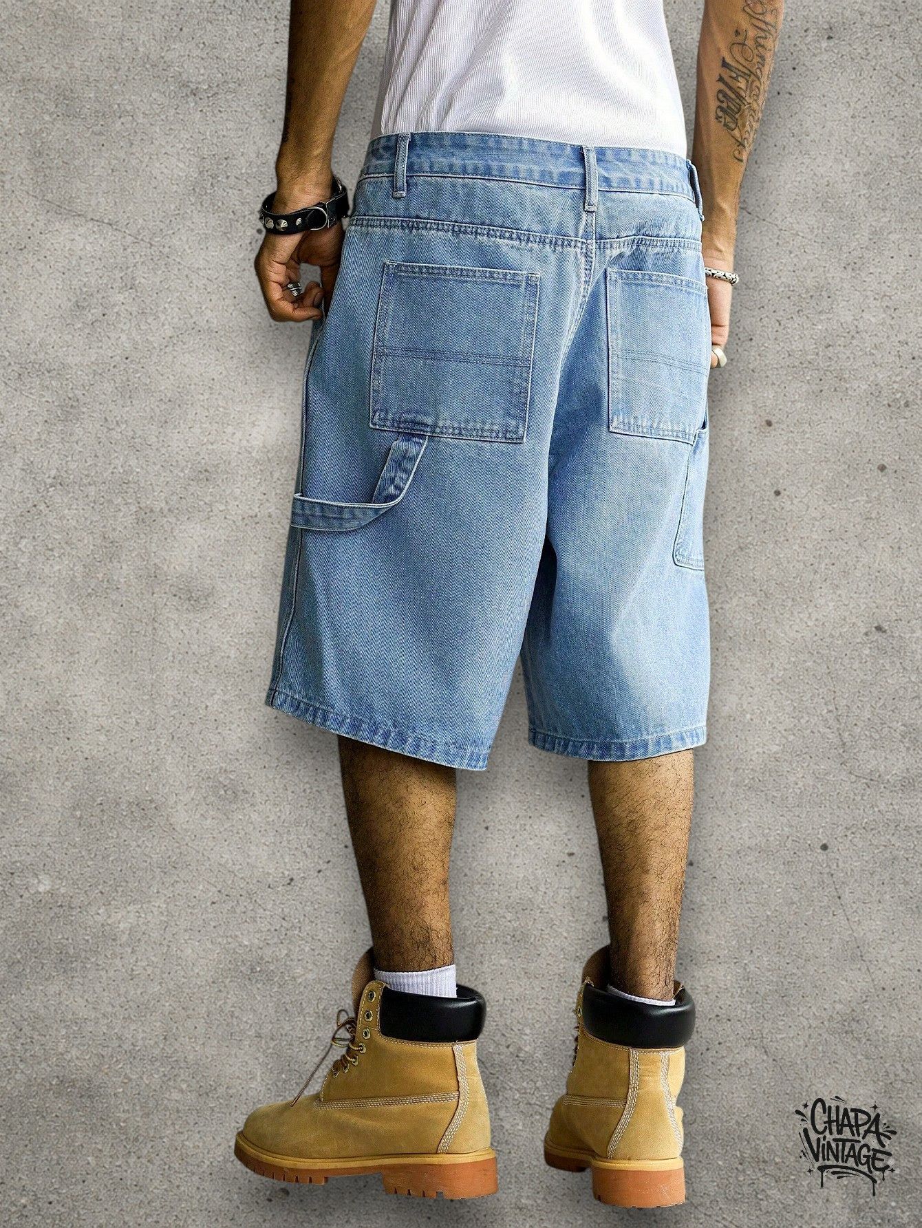 Japanese Brand Cargo light blue shorts Size US 32 / EU 48 - 3 Thumbnail