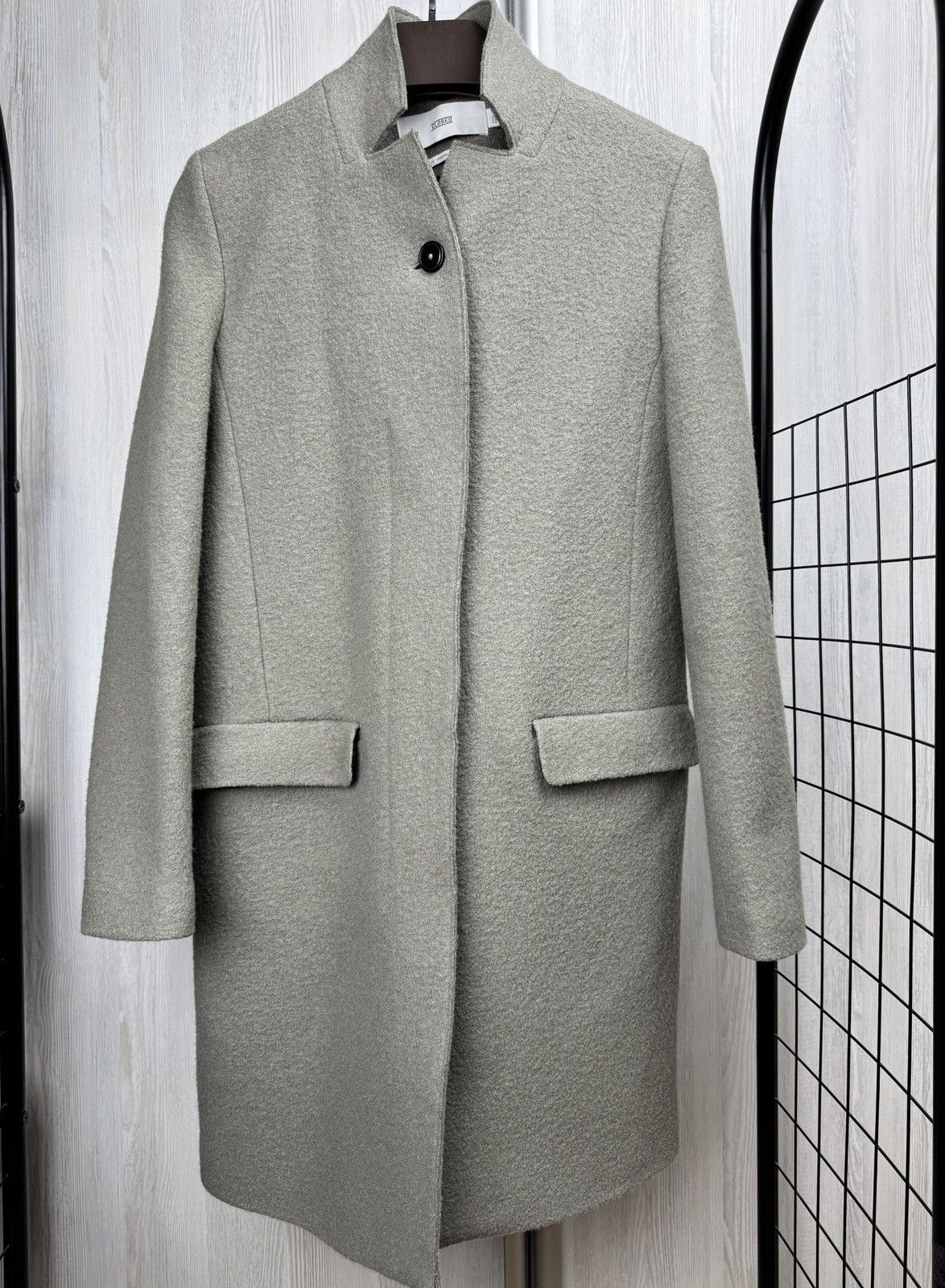 CLOSED Closed Pure Pori Italian Fabric Wool grey coat size M Size M / US 6-8 / IT 42-44 - 2 Thumbnail