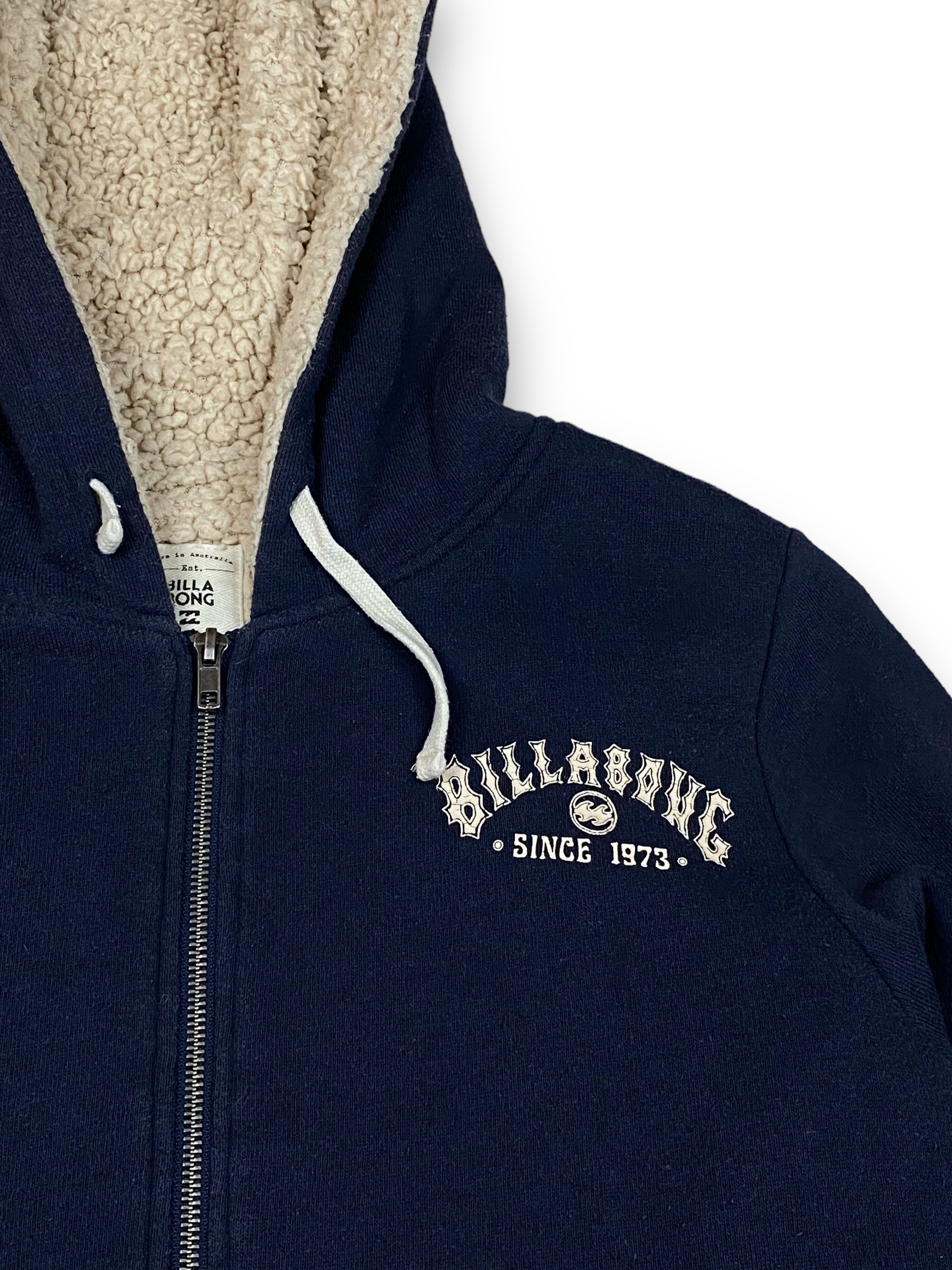 Billabong Vintage BILLABONG Sherpa Zip Big Logo Hoodie M731 Size US M / EU 48-50 / 2 - 6 Thumbnail