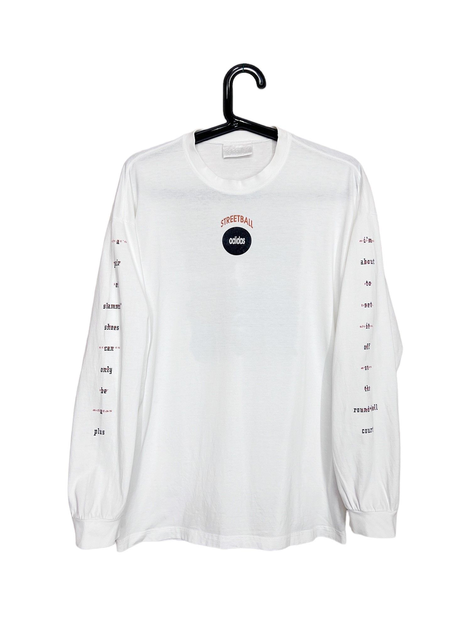 Adidas × NBA × Vintage Vintage Adidas Streetball T-Shirt Long Sleeve Size US M / EU 48-50 / 2 - 12 Thumbnail