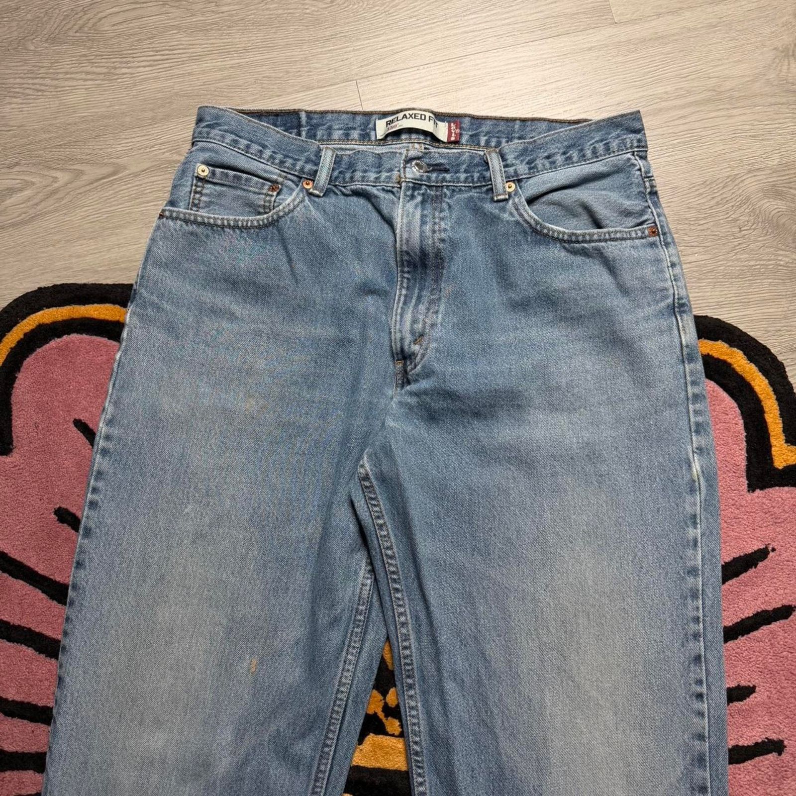 Levi's × Vintage Vintage Y2K Levi’s Strauss 550 Relaxed Straight Denim Jeans Size US 36 / EU 52 - 2 Thumbnail