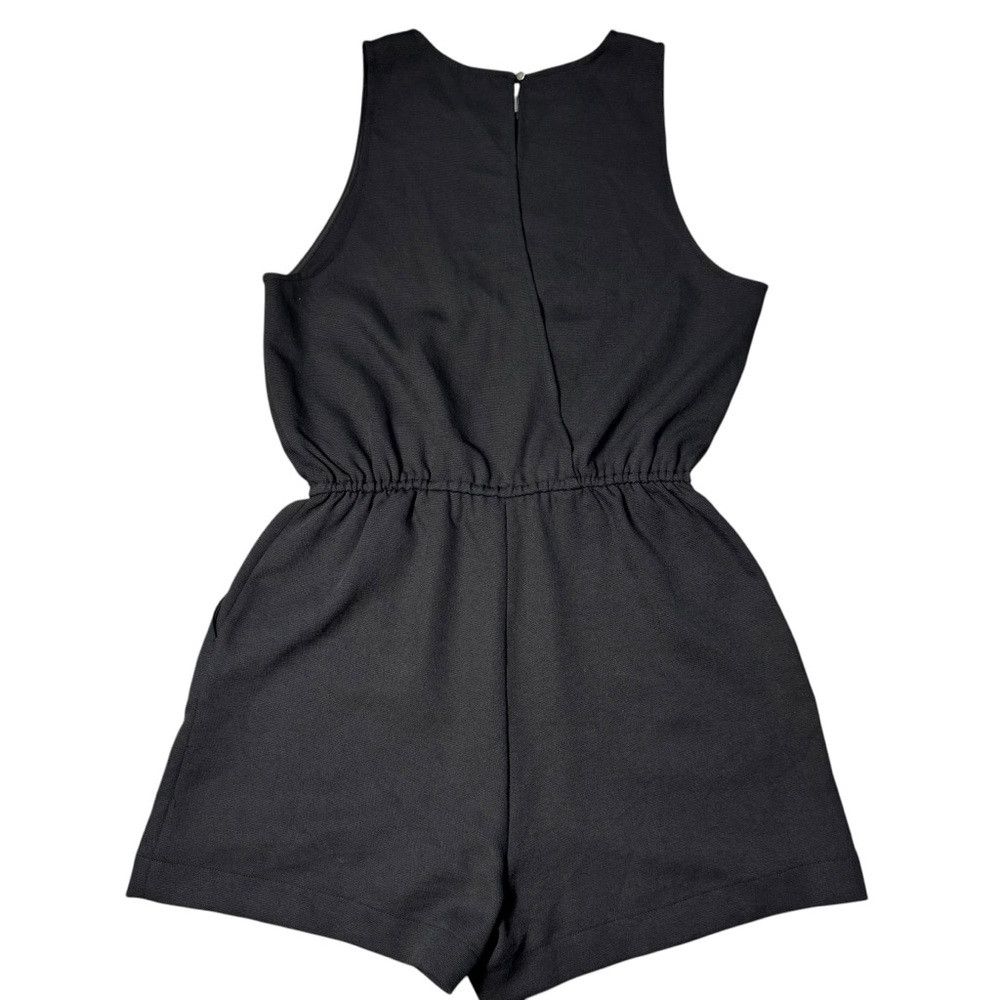 Aritzia Wilfred Aritzia Rive Black Sleeveless Shorts Romper Size L Size 36" / US 14 / IT 50 - 3 Thumbnail
