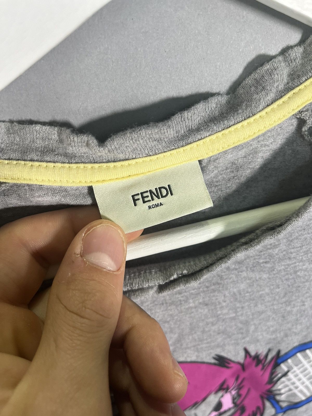Designer Fendi Roma Gray Fendi Tennis Blouse Size M / US 6-8 / IT 42-44 - 3 Thumbnail