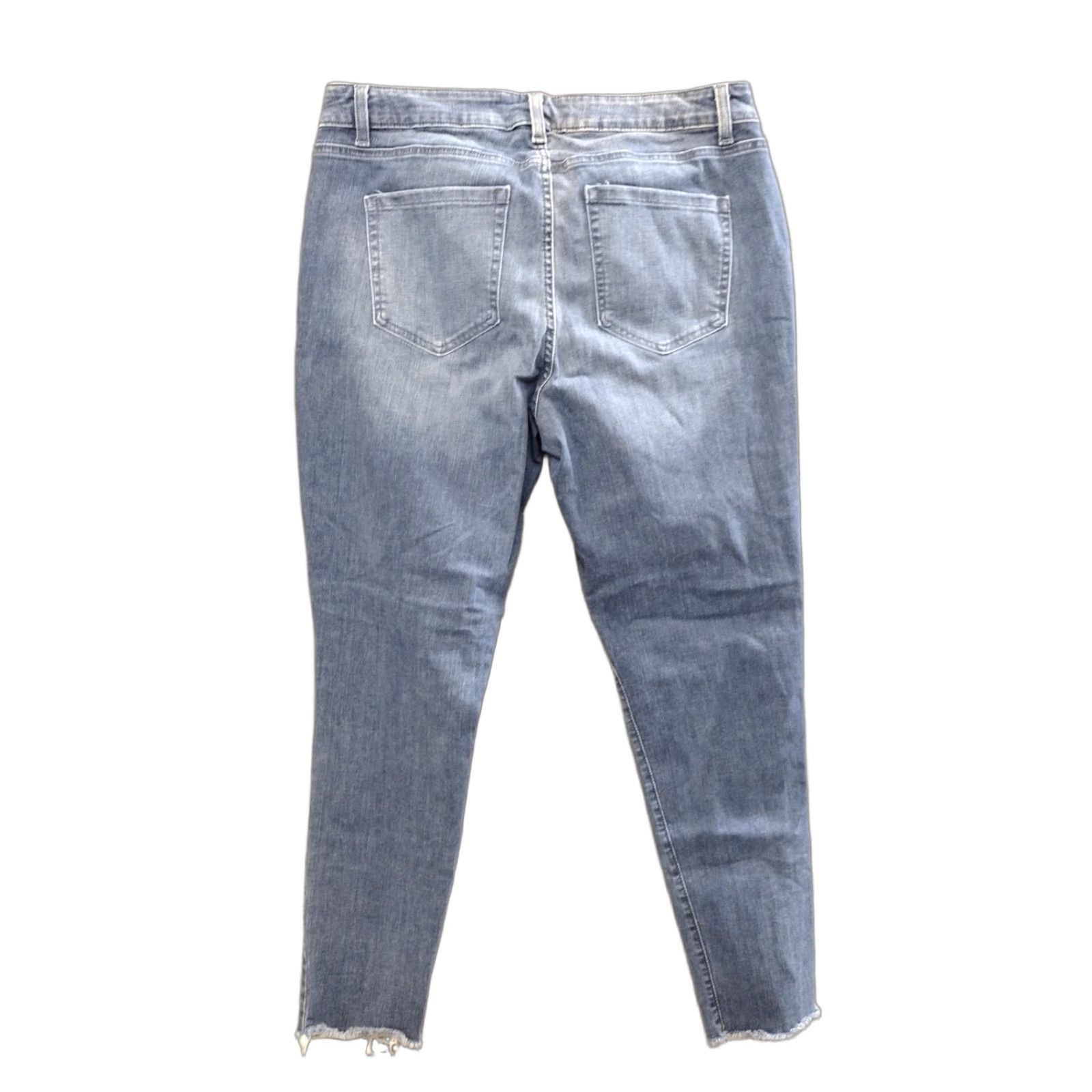 Vintage Unbranded Women's Jeans Cropped Stretch Blue Cotton Blend Size 16R Size 38" / US 16 / IT 52 - 1 Thumbnail