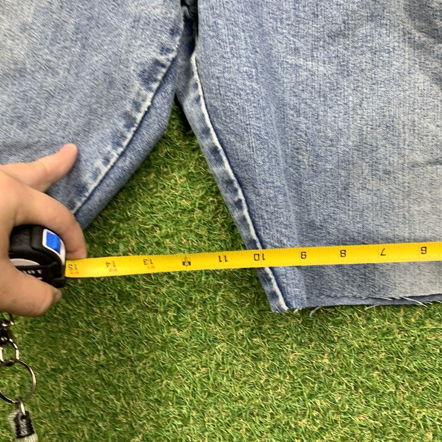 Wrangler VINTAGE Wrangler Jeans Shorts Mens 34 Blue Denim Carpenter Baggy 90s Denim Jeans Short? Size US 34 / EU 50 - 3 Thumbnail