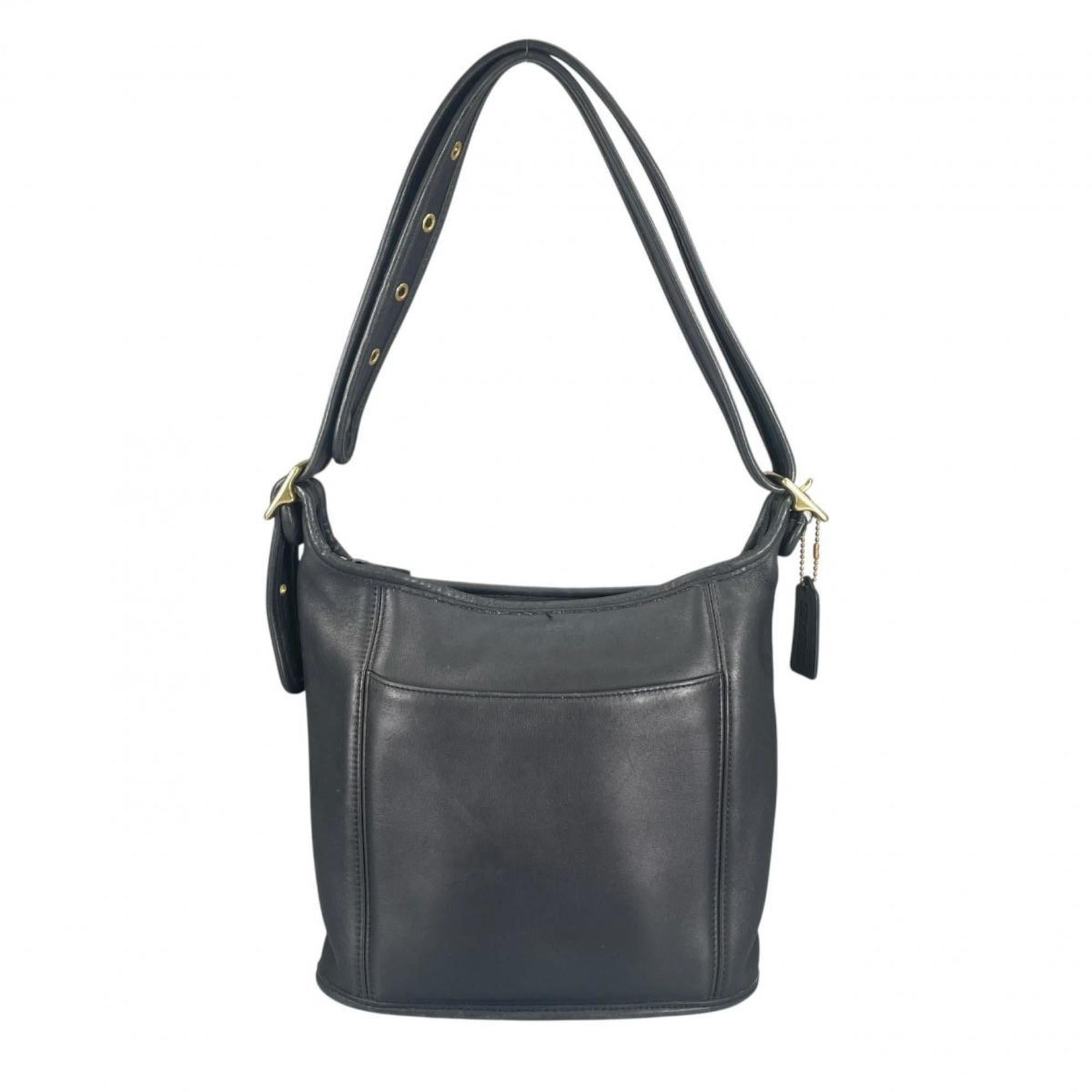 Coach Coach handbag/shoulder bag, glovetanned leather, Old G9C-9816, black. Size ONE SIZE - 1 Thumbnail