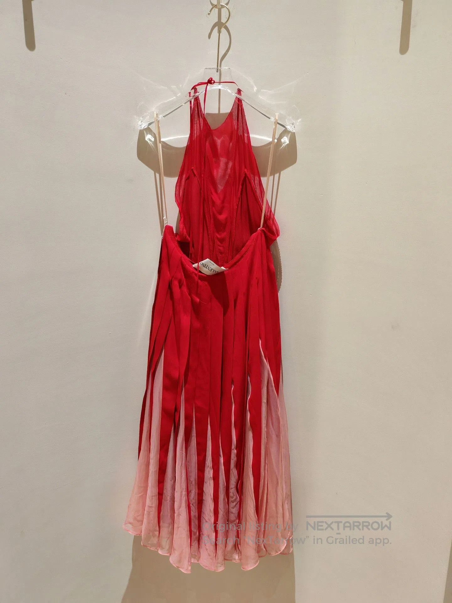 Valentino Valentino Red Halter Open Back Dress. Size S / US 4 / IT 40 - 3 Thumbnail
