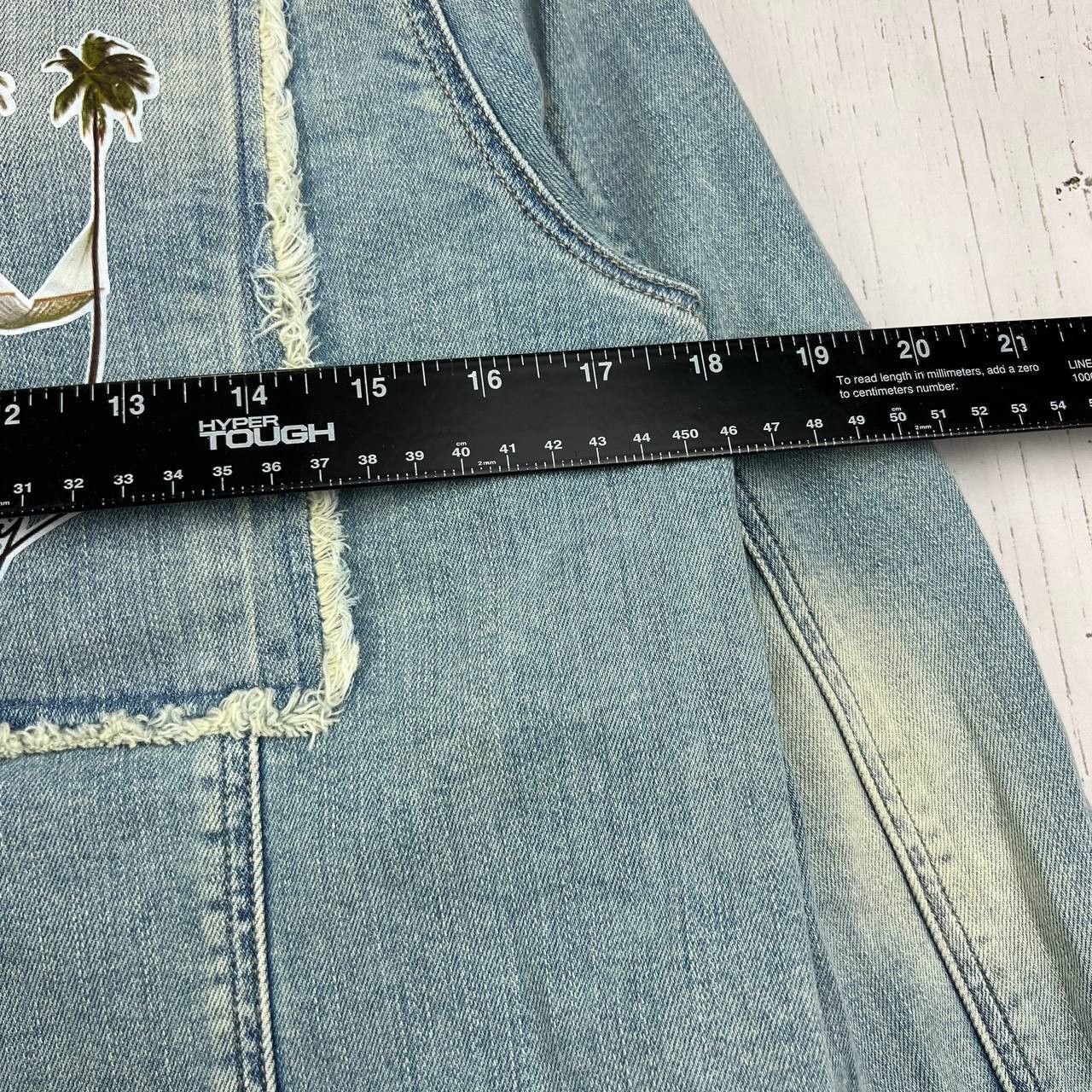 Mavi Mavi Small Printed Cropped Fit Mid Stretchable Denim Jacket Size S / US 4 / IT 40 - 6 Thumbnail