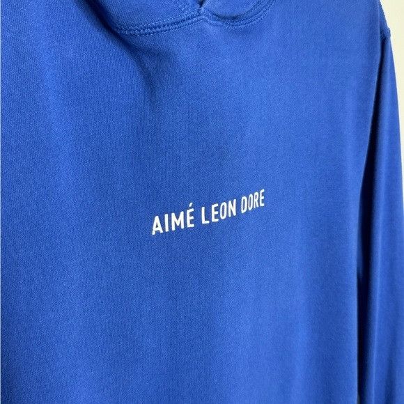 Aime Leon Dore Aime Leon Dore Printed Logo Hoodie Royal Blue Men’s Medium Size US M / EU 48-50 / 2 - 2 Thumbnail
