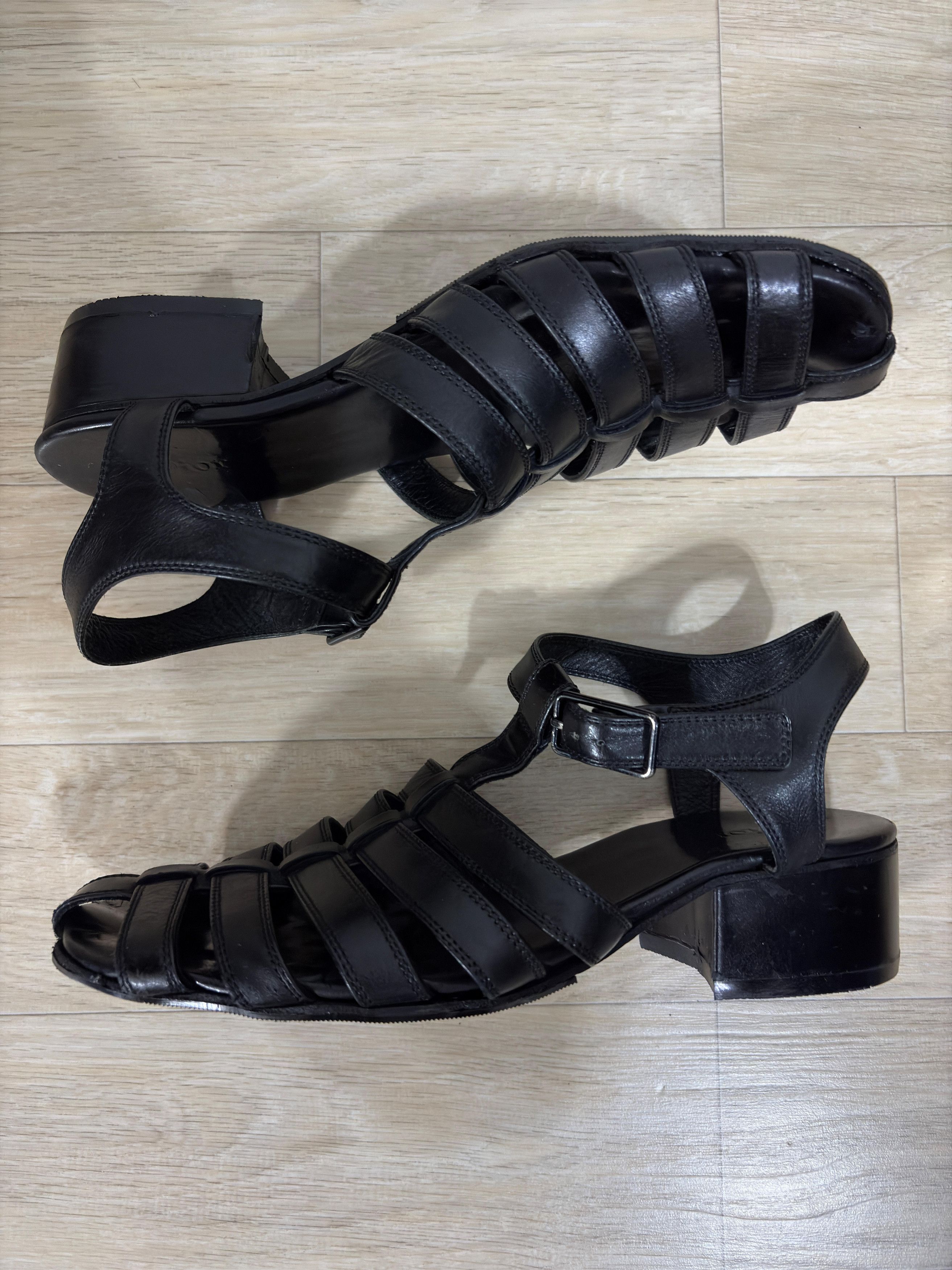Dior × Hedi Slimane Archive 07SS Gladiator Sandal Heel Boots Black Size US 9 / EU 42 - 7 Thumbnail