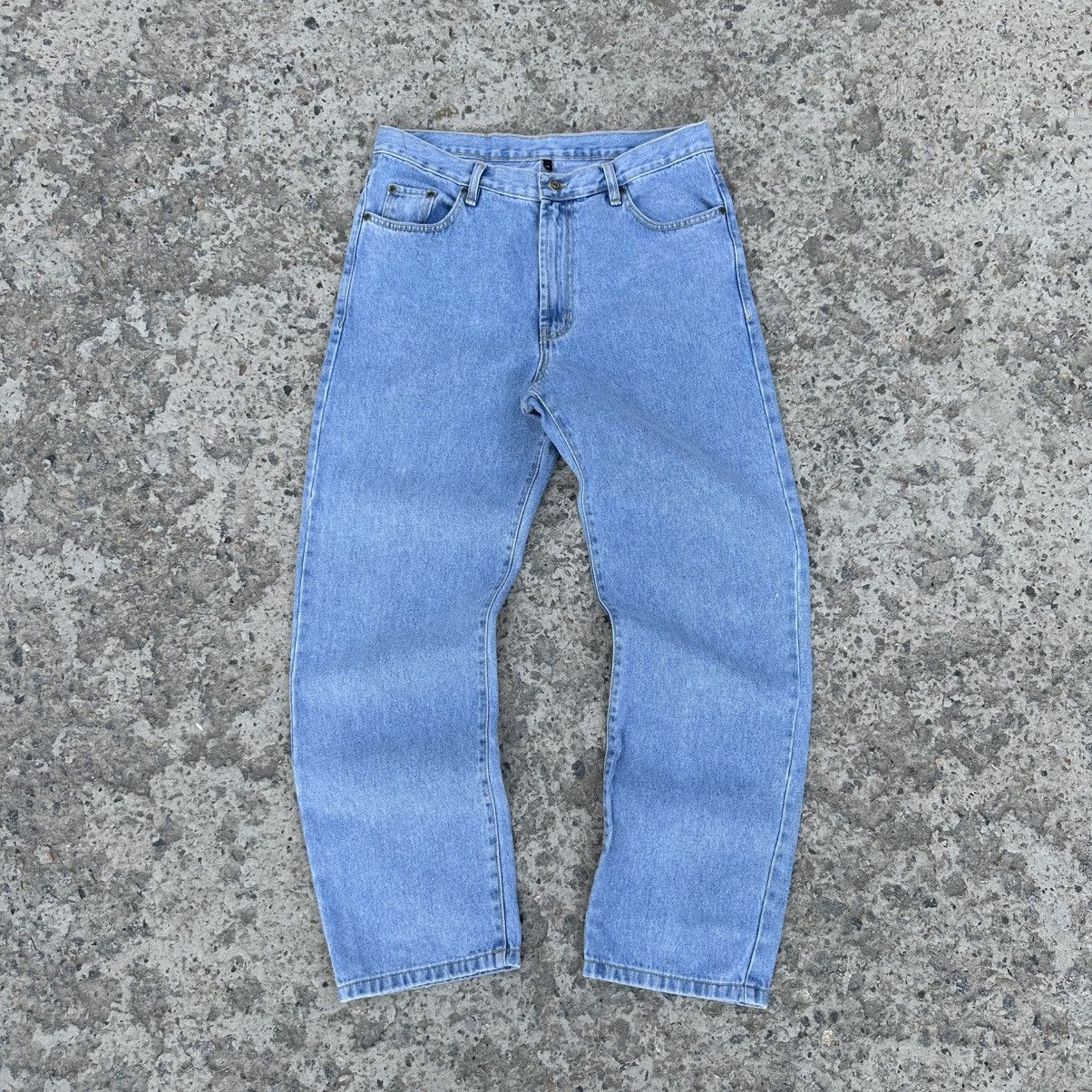 Santa Cruz Skateboards Vintage Western Blue Circle Jeans Size 34 Baggy Old Money Size US 34 / EU 50 - 2 Thumbnail