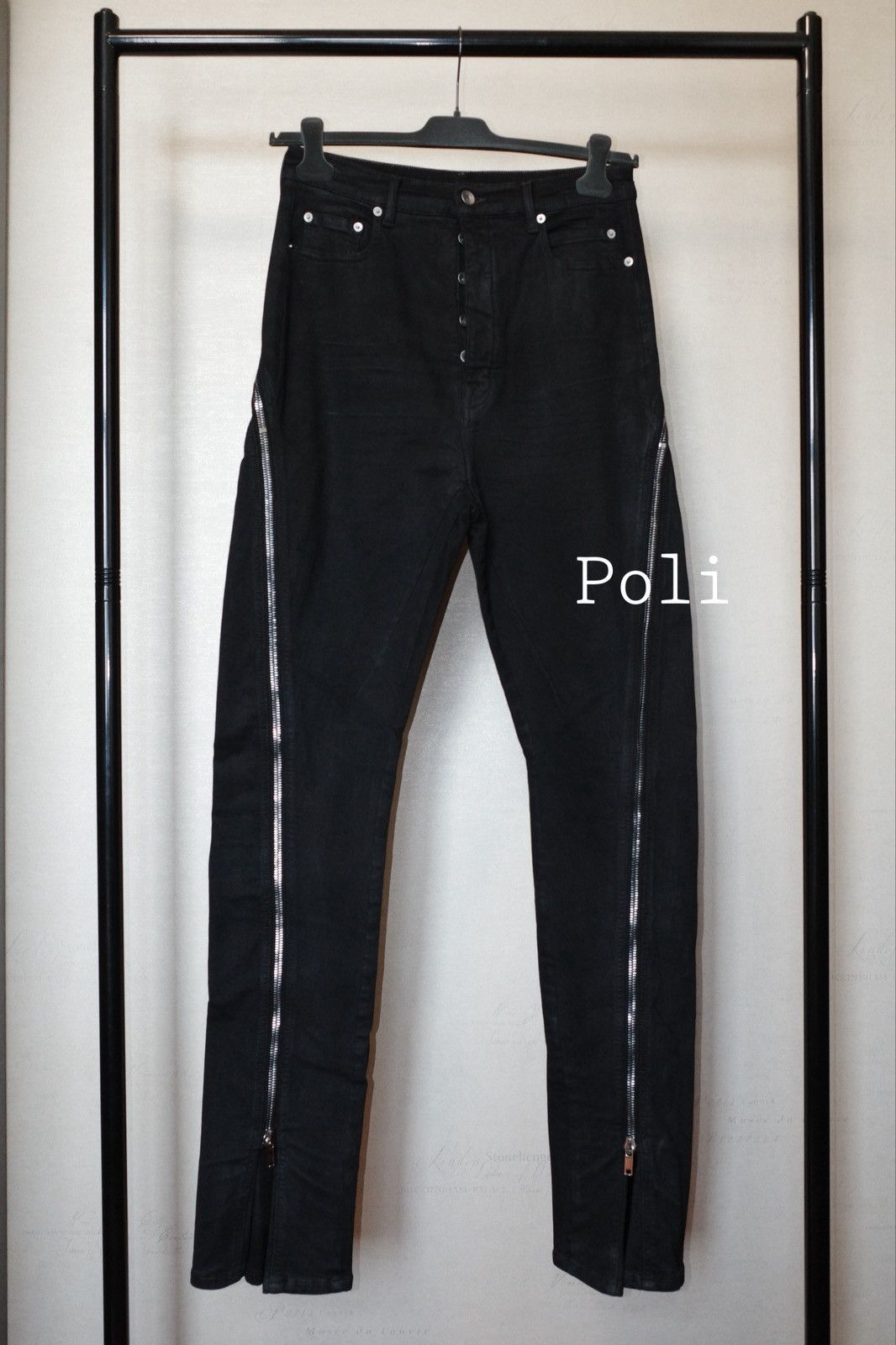 Rick Owens × Rick Owens Drkshdw Rick Owens Bolan Banana Zip Denim