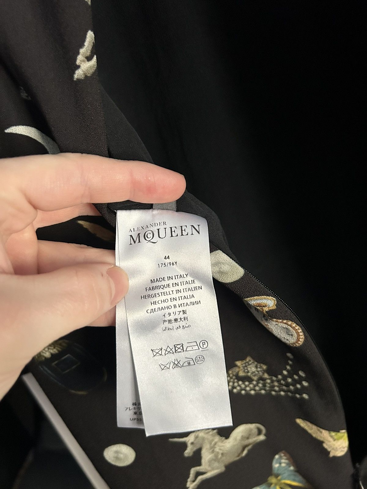 Alexander McQueen Vintage Alexander McQueen Black Butterfly Print Dress Size M / US 6-8 / IT 42-44 - 11 Thumbnail