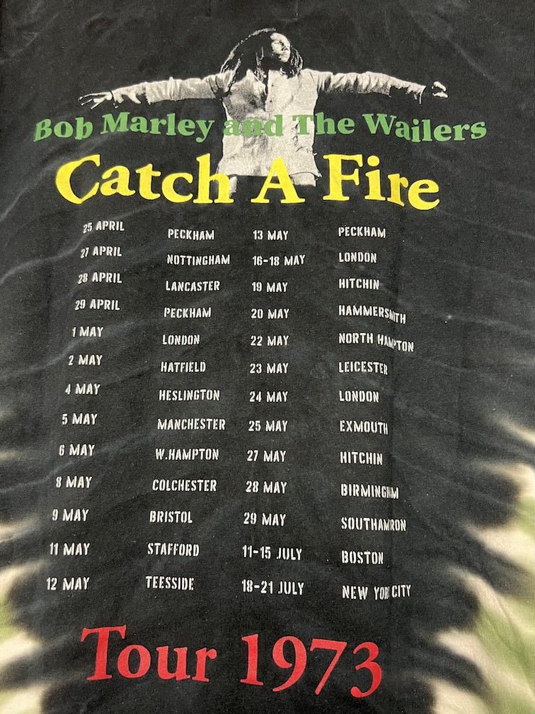 Vintage Vintage Tie Dye and the Wailers 1973 Tour Graphic T-Shirt Size US XXL / EU 58 / 5 - 8 Thumbnail