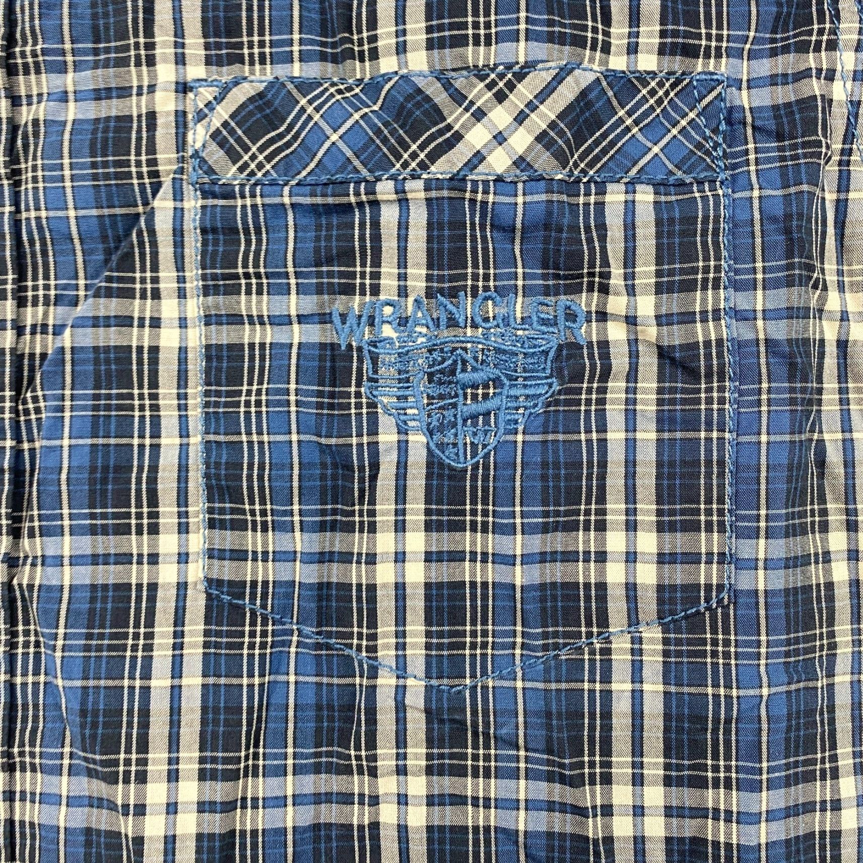Wrangler VINTAGE Wrangler 1947 NC Button Up Shirt Mens Large Plaid Long Sleeve Western Cowboy User Size US L / EU 52-54 / 3 - 4 Thumbnail