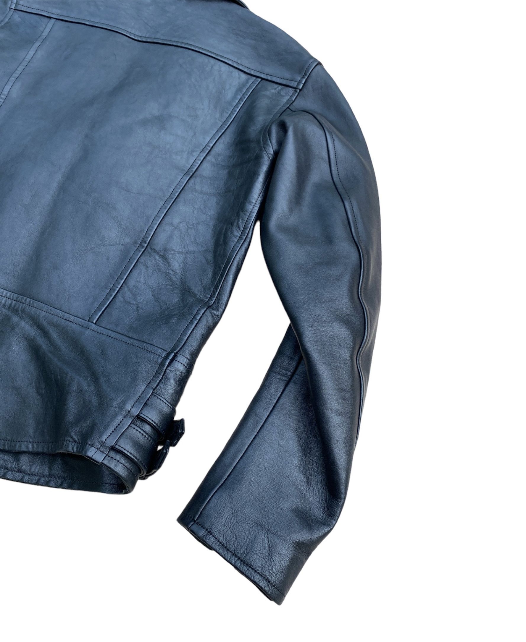 Blackmeans Blackmeans Punk Style Leather Biker Jacket Size US S / EU 44-46 / 1 - 9 Thumbnail