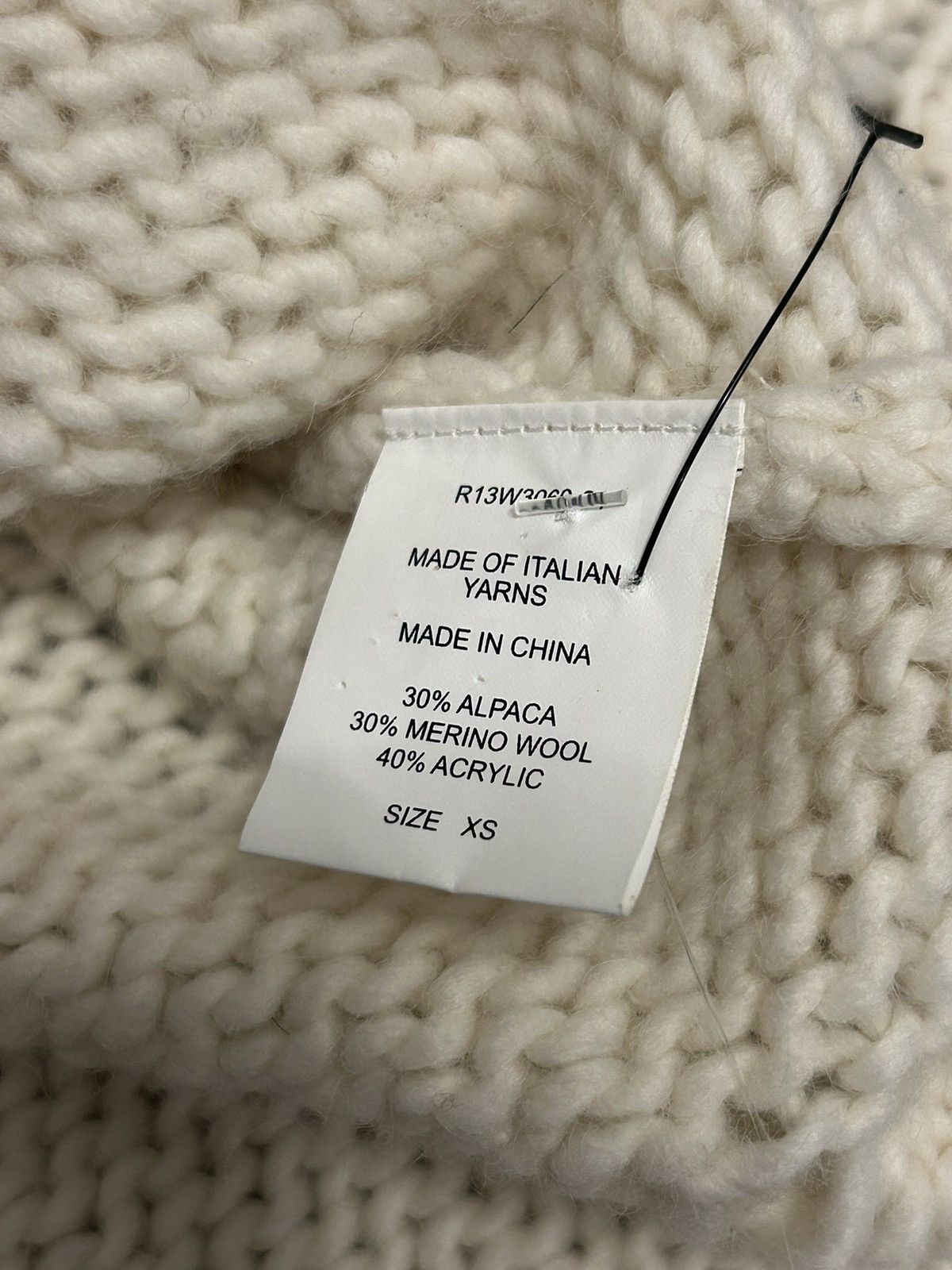 R13 Distressed Alpaca Wool Knit Sweater Size US S / EU 44-46 / 1 - 5 Thumbnail