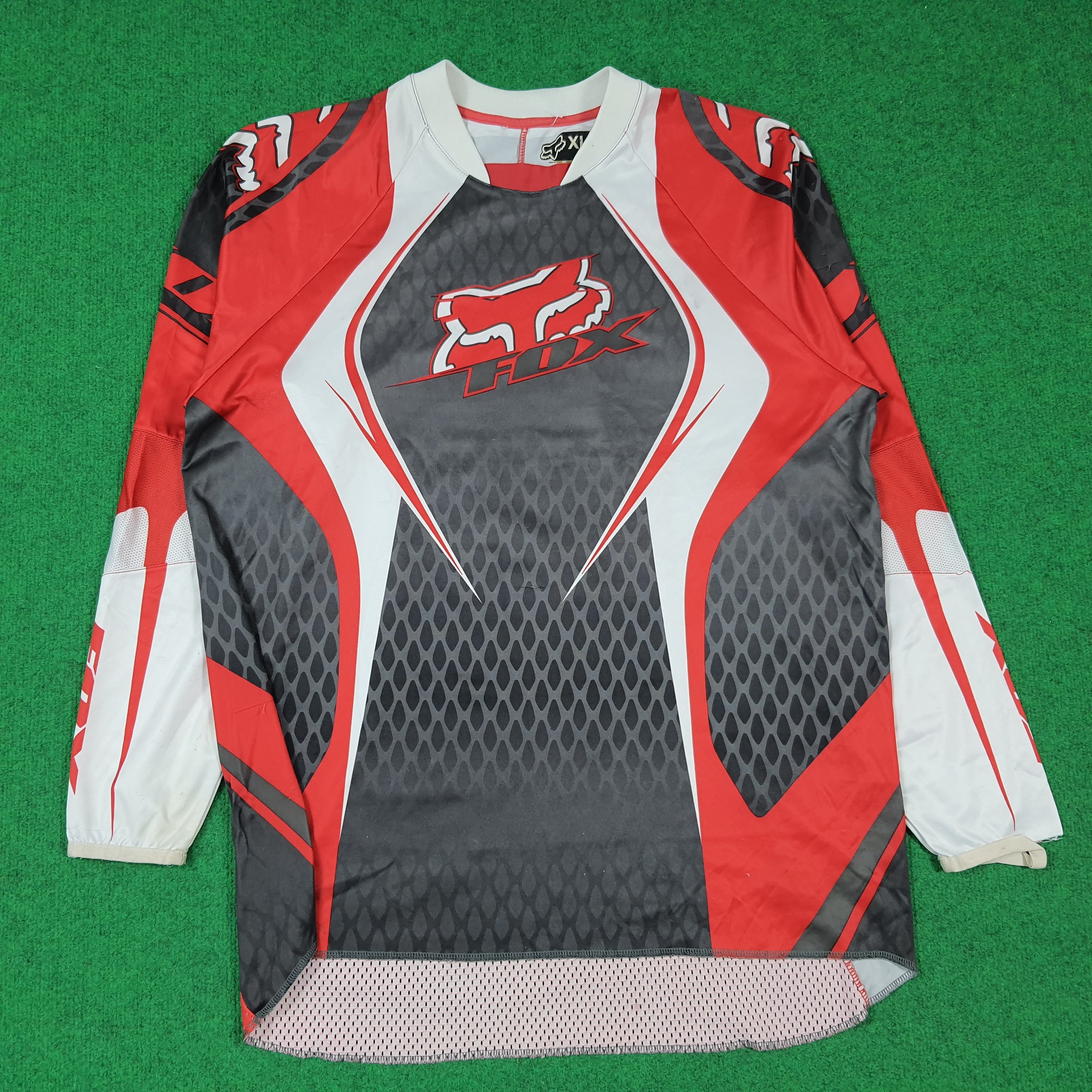 Fox Racing Vintage Fox Racing Motorsports Jersey C285N69 Size US XL / EU 56 / 4 - 1 Thumbnail