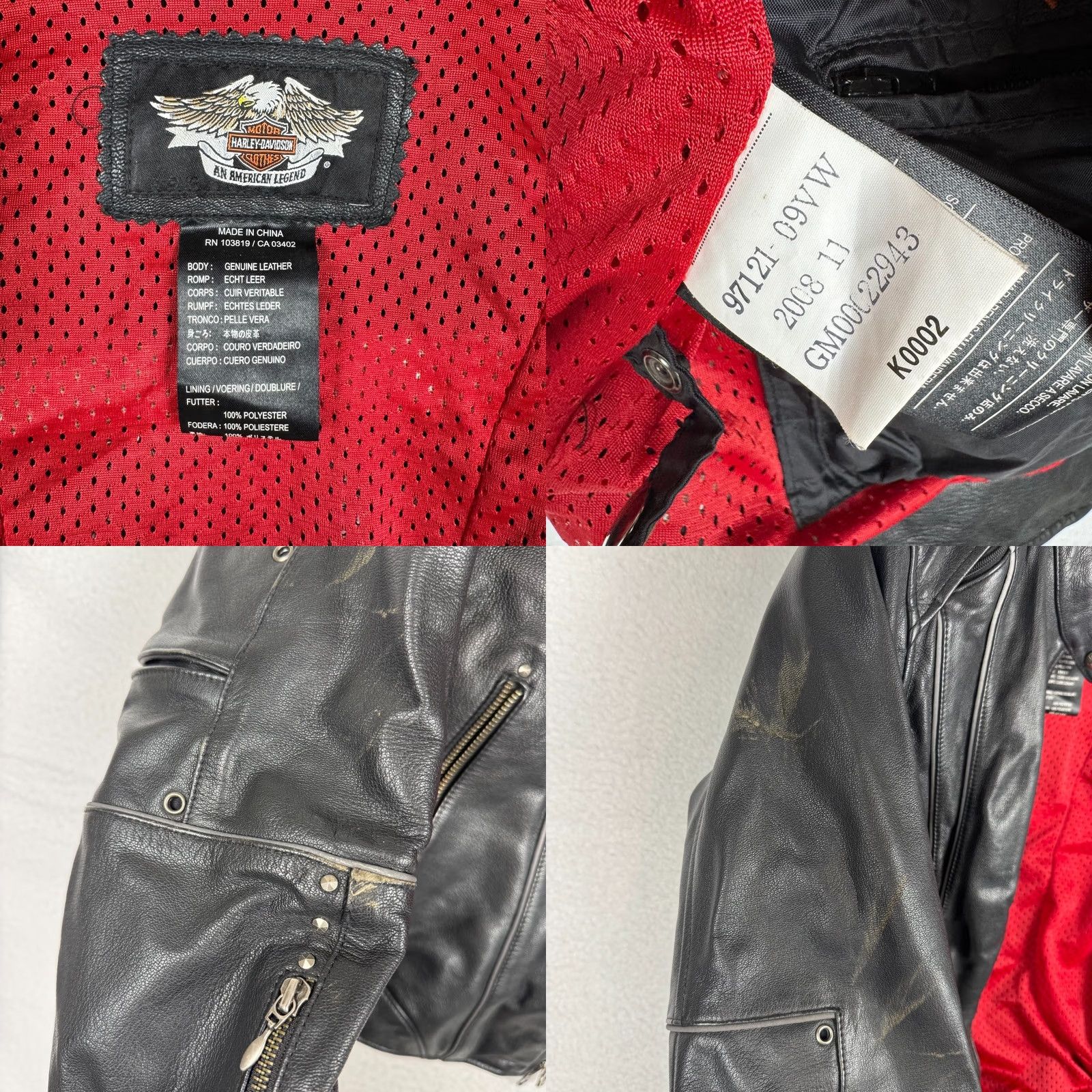 Harley Davidson Harley Davidson Road Angel Leather Motorcycle Jacket - Rare Y2K - Women's Large Size L / US 10 / IT 46 - 8 Thumbnail