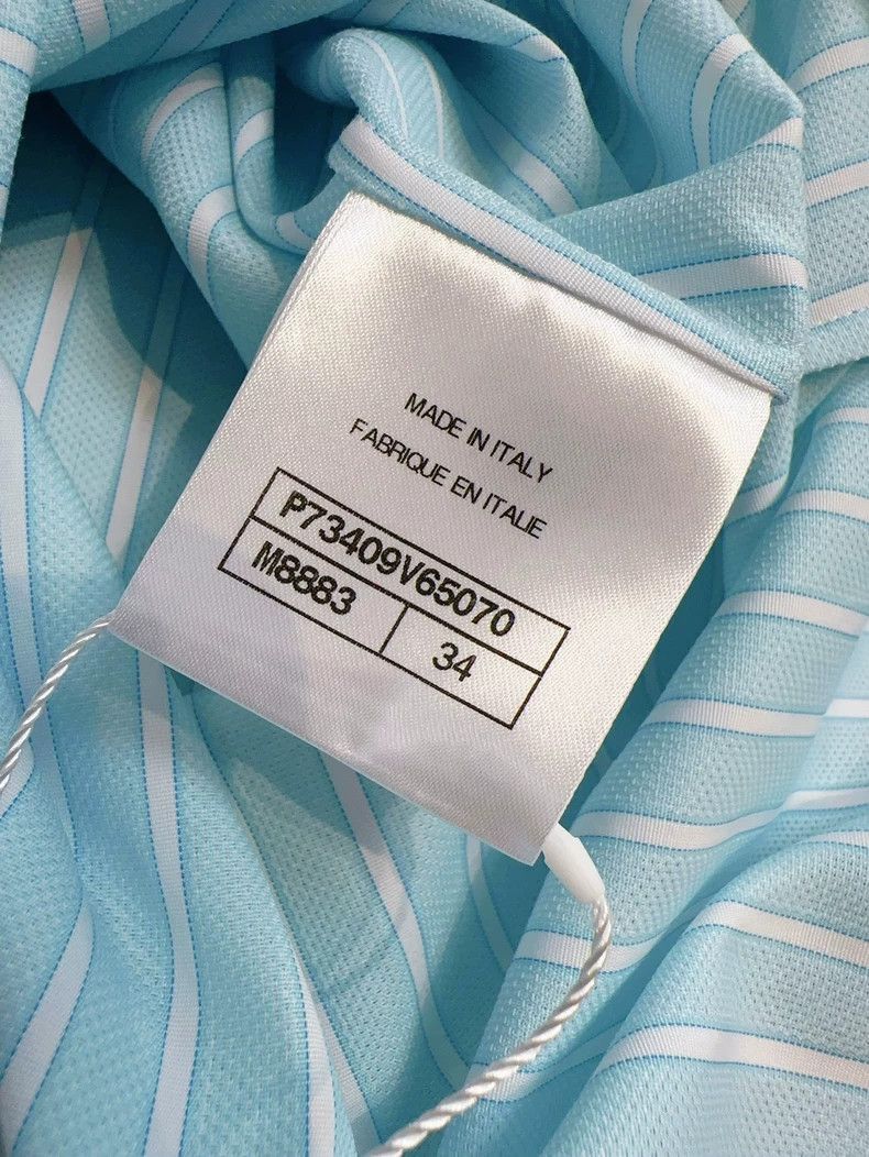 Chanel Chanel 22B Blue Stripe Long Sleeve Shirt Size M / US 6-8 / IT 42-44 - 6 Thumbnail