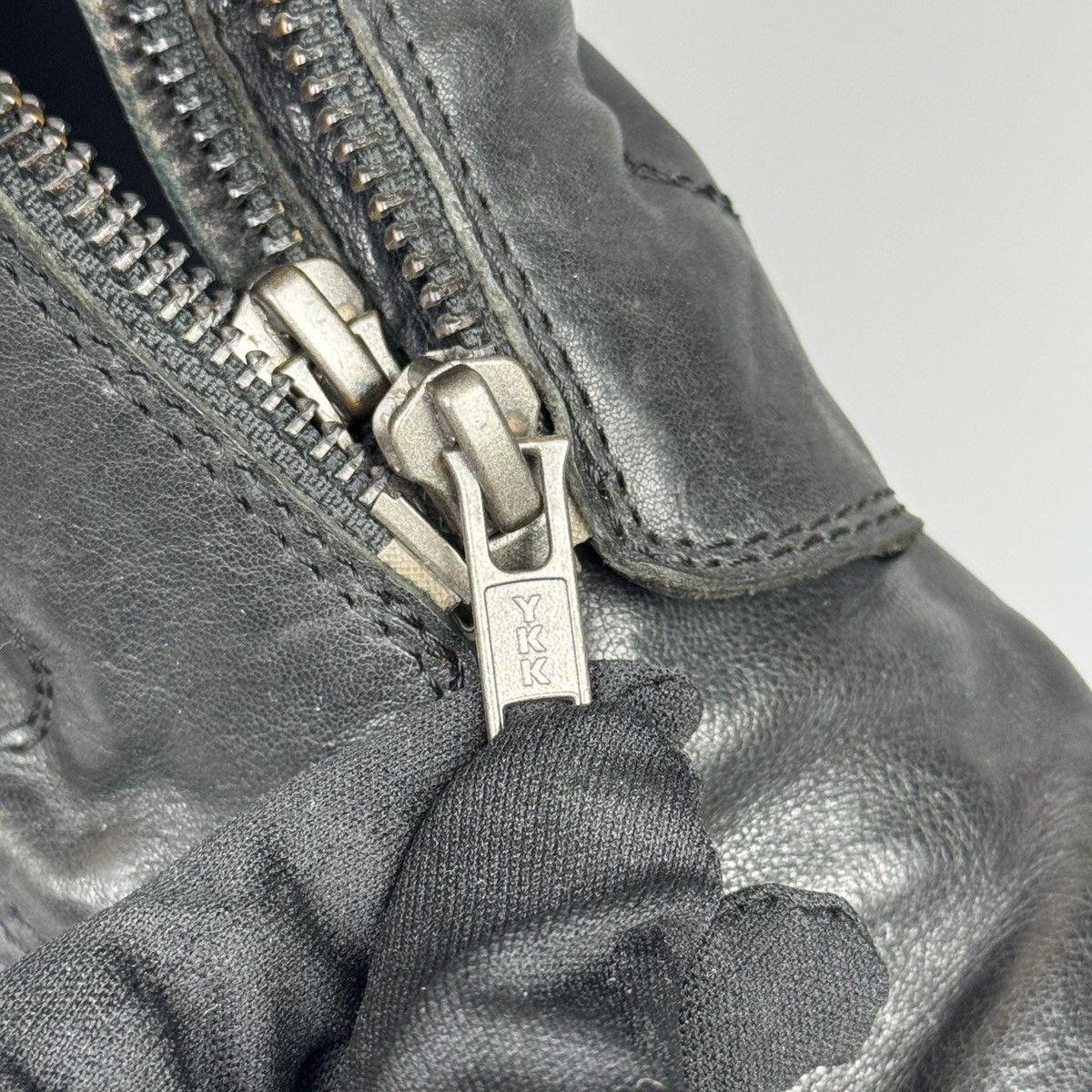 Ann Demeulemeester Ann Demeulemeester - FW/12 Double front zipper leather Boots Size US 9 / EU 42 - 14 Thumbnail