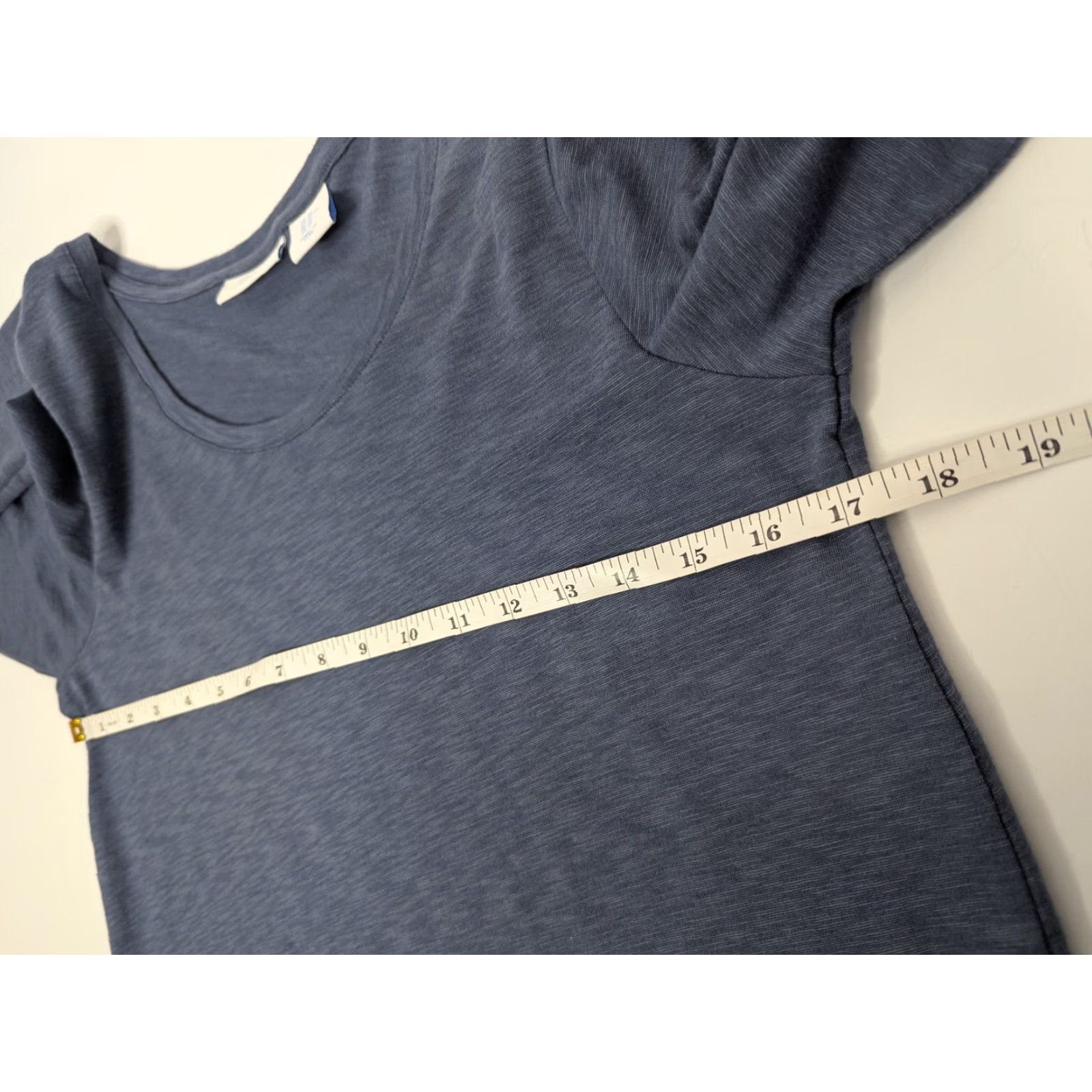 Vintage Sigrid Olsen Shirt Tee Womens Medium Blue Long Sleeve Round Neck Size M / US 6-8 / IT 42-44 - 7 Thumbnail