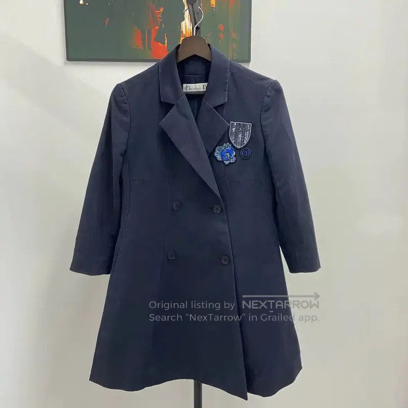 Dior Dior Navy Blue Cotton Women's Jacket . Size M / US 6-8 / IT 42-44 - 1 Thumbnail