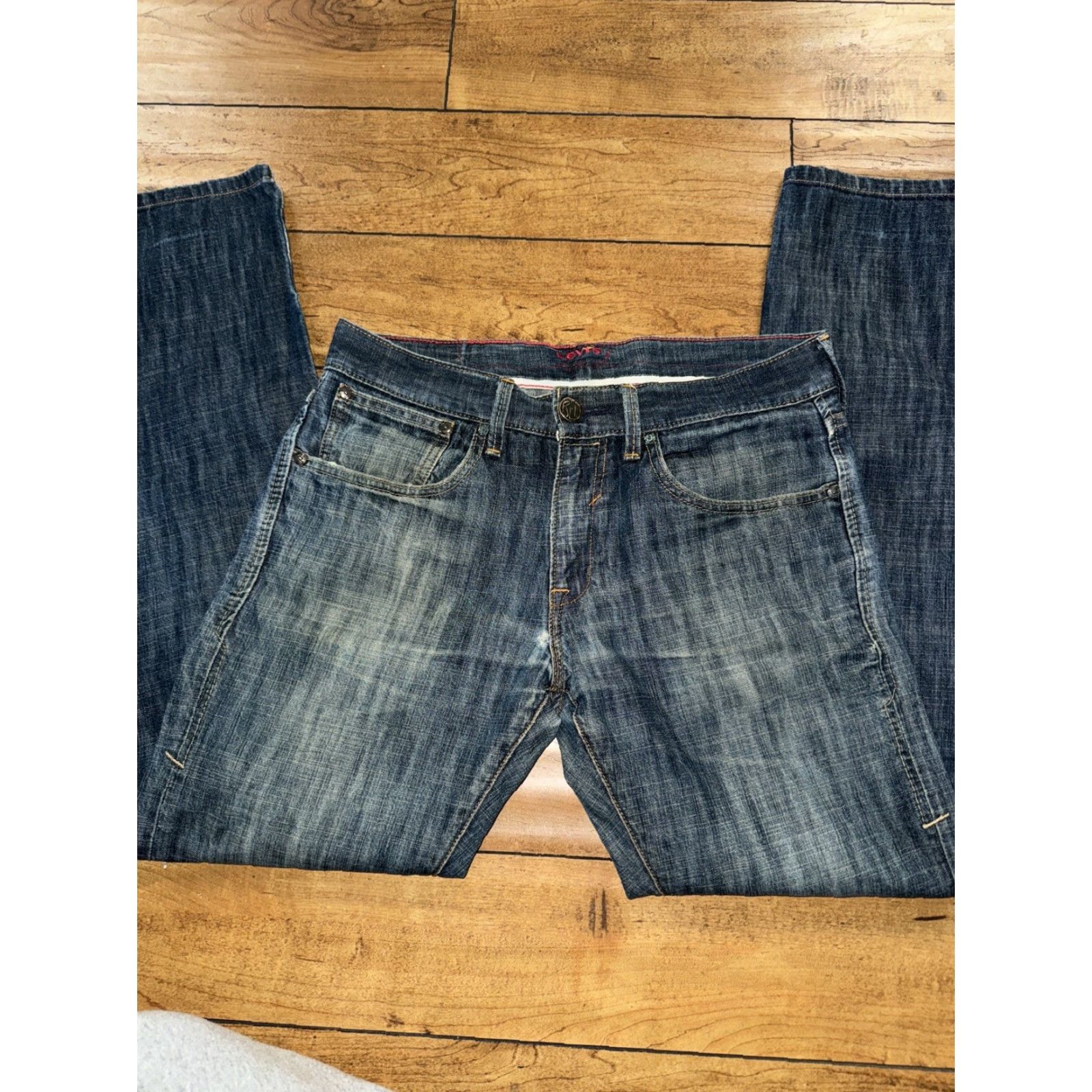 Levi's VINTAGE Levi’s Red Collection Jeans 34x32 Men Denim Red Straight 90s Y2K Size US 34 / EU 50 - 4 Thumbnail