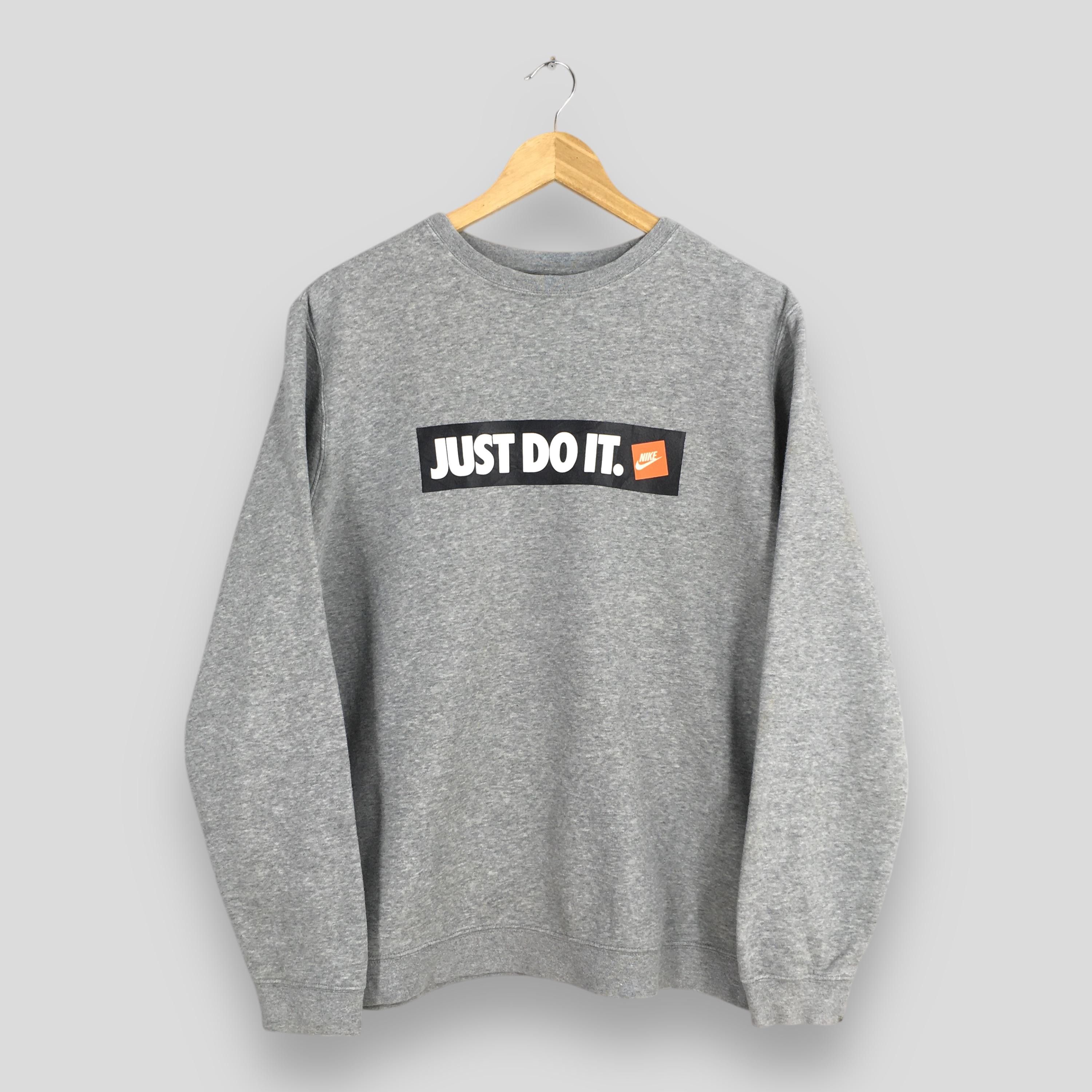Nike Vintage Y2K Nike Just Do It Gray Sweatshirt Large Size US L / EU 52-54 / 3 - 1 Thumbnail