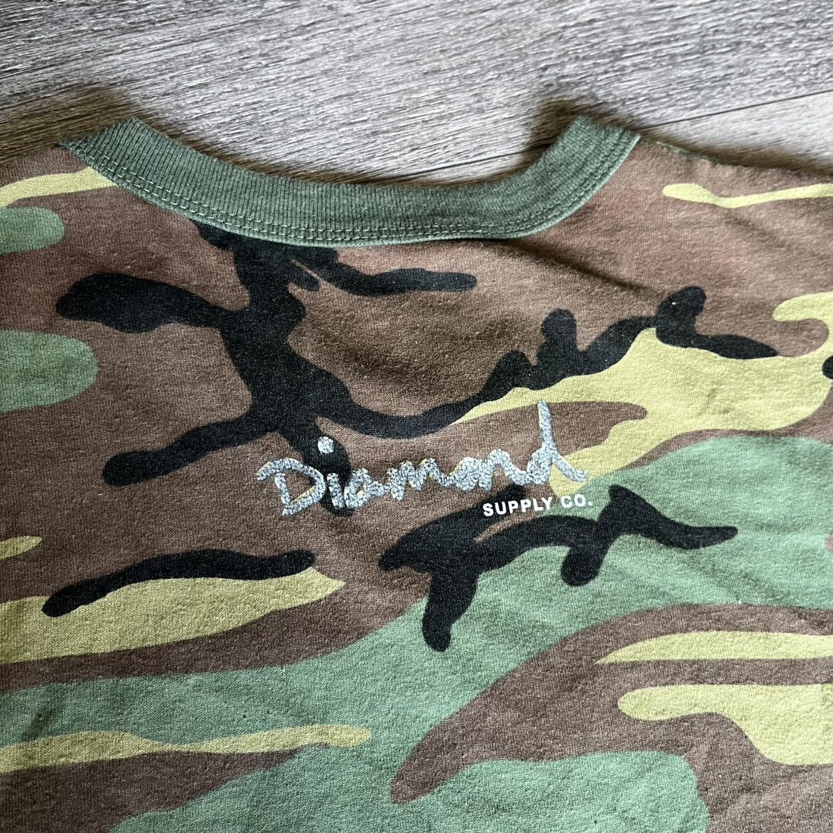 Diamond Supply Co. × Travis Scott Travis Scott x Diamond Supply Co. Rap Graphic Logo Tee Camo Size US M / EU 48-50 / 2 - 8 Thumbnail