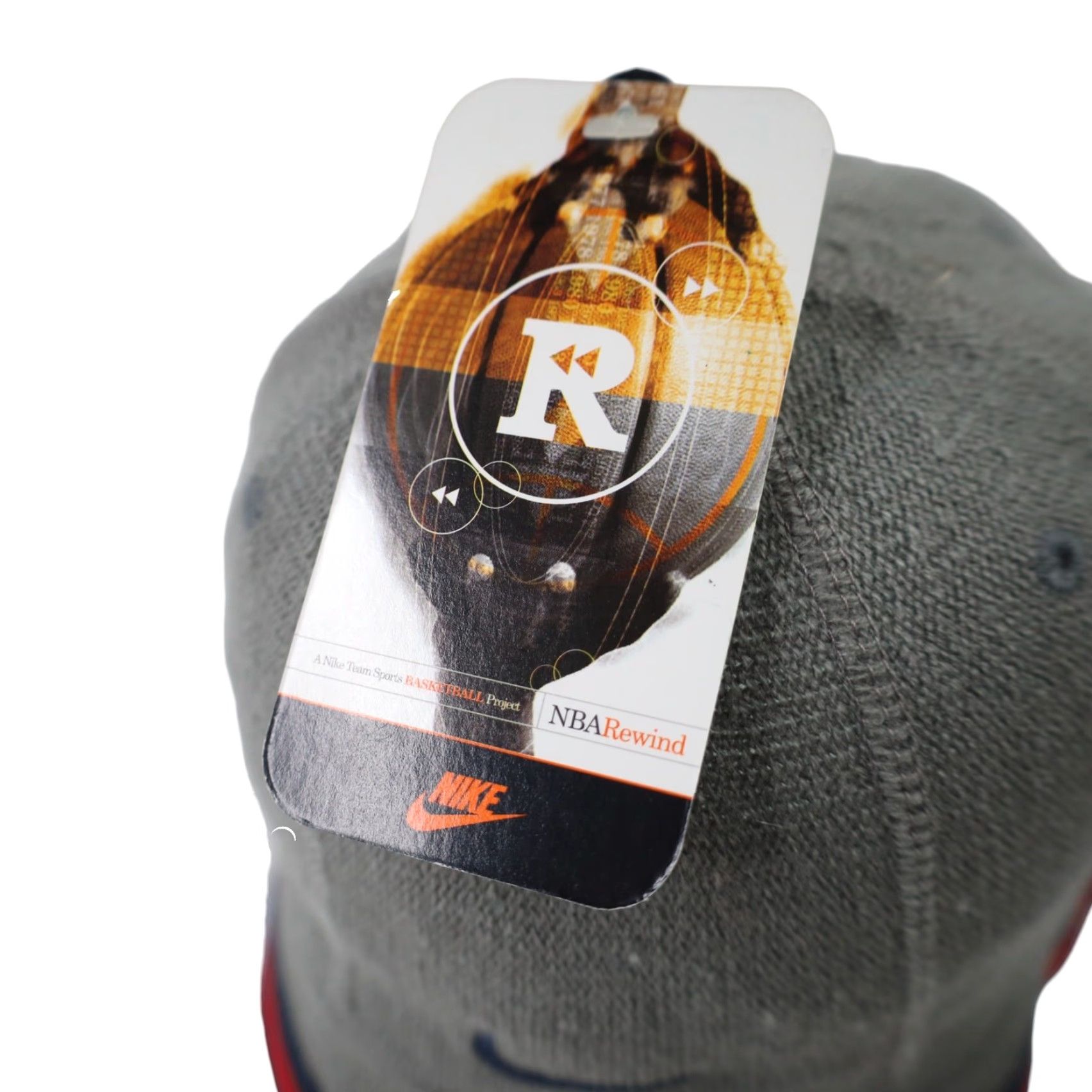 Nike VINTAGE Nike New York Nets Rewind Bucket Hat Gray L Mens Size ONE SIZE - 4 Thumbnail