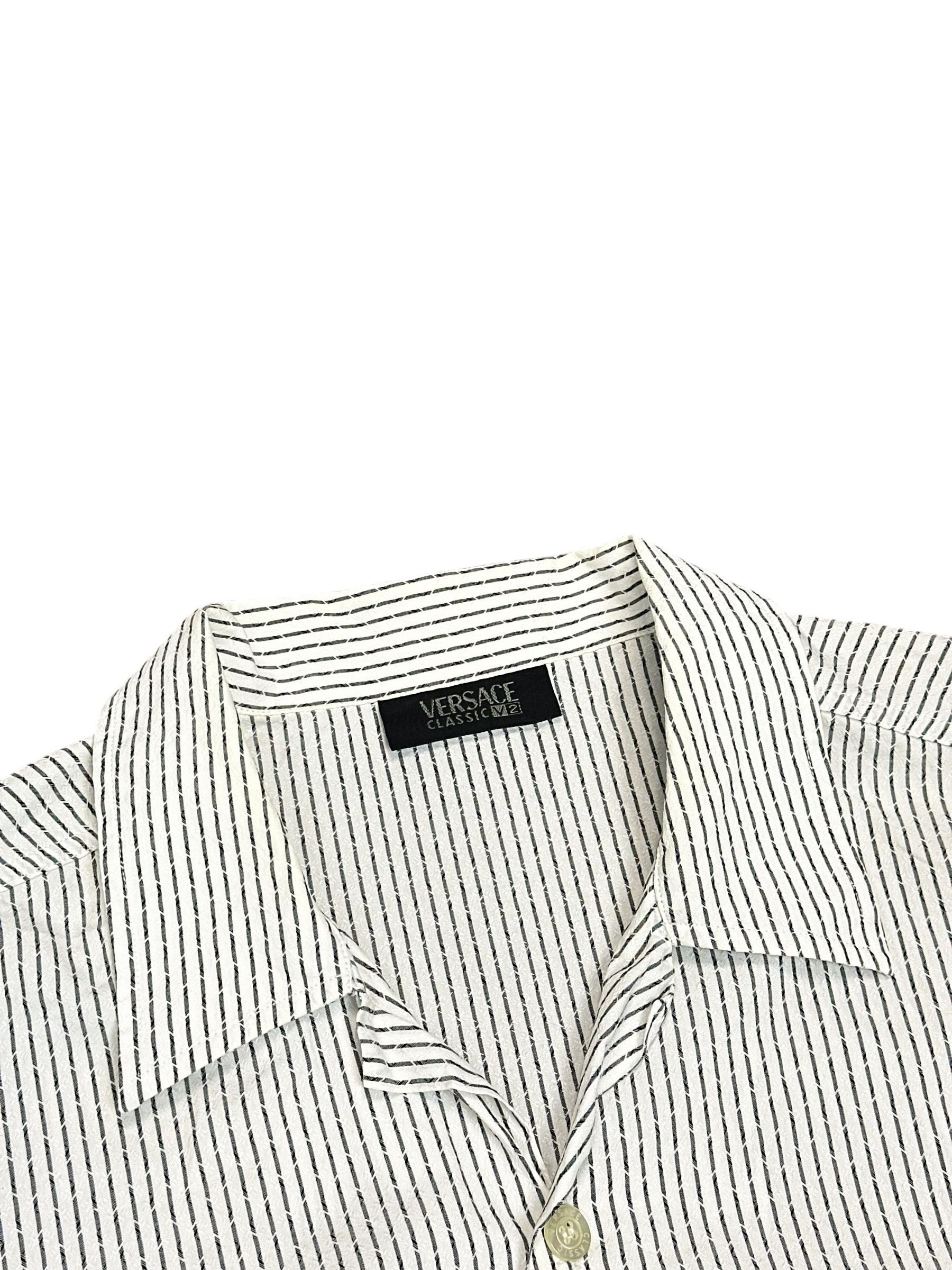 Versace Jeans Couture Versace VJC stripped shirt sleeve classic vintage shirt Size US M / EU 48-50 / 2 - 2 Thumbnail