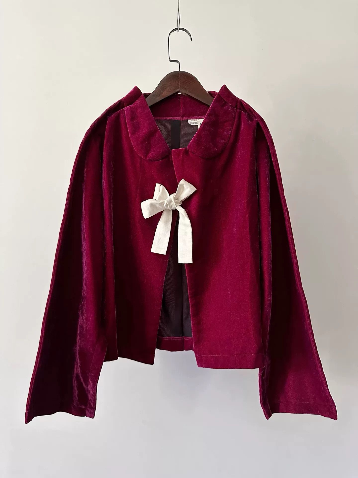 Comme des Garcons Comme des Garcons 2012 Purple Cape Coat Size US S / EU 44-46 / 1 - 1 Thumbnail