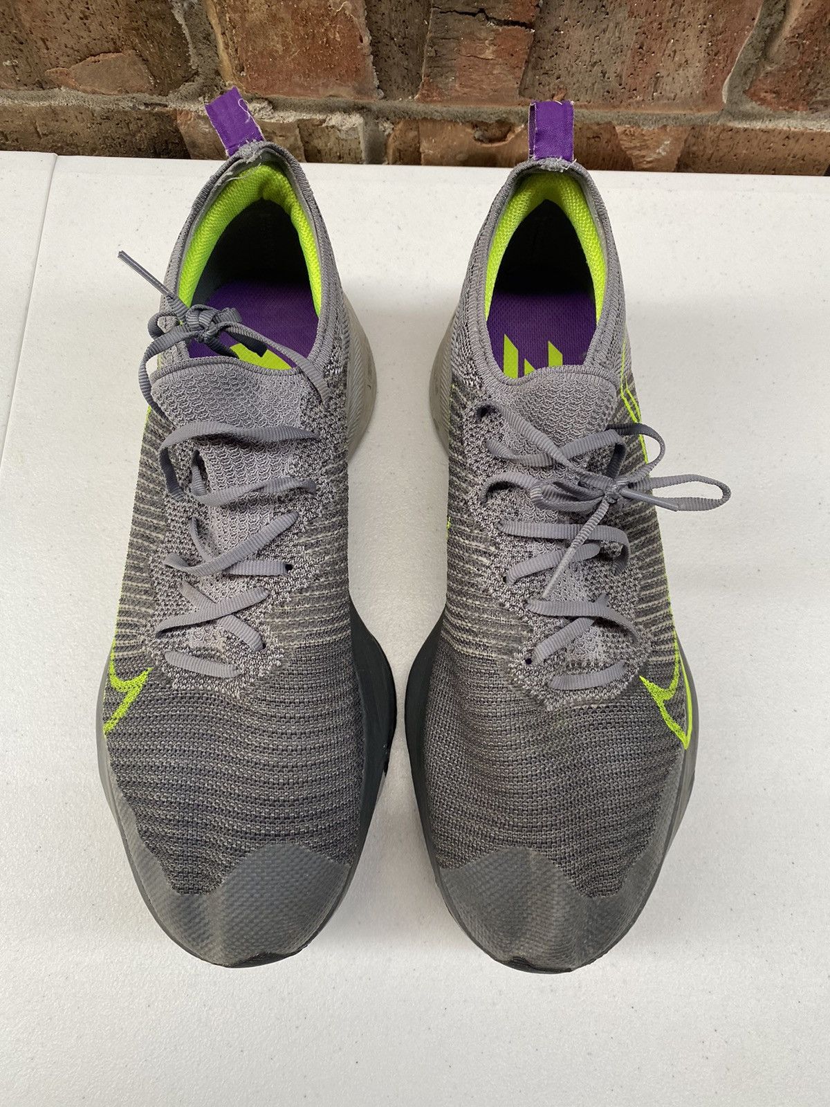 Nike Nike Air Zoom Tempo Next% FK Particle Grey Volt 11 M Size US 11 / EU 44 - 16 Thumbnail