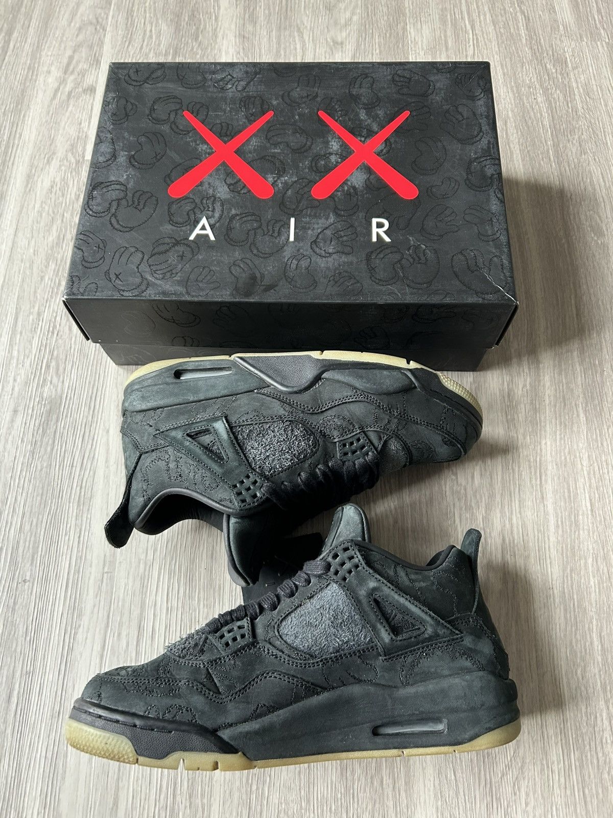 Jordan Brand × Kaws KAWS x Air Jordan Retro 4 Black Size 9 Size US 9 / EU 42 - 2 Thumbnail