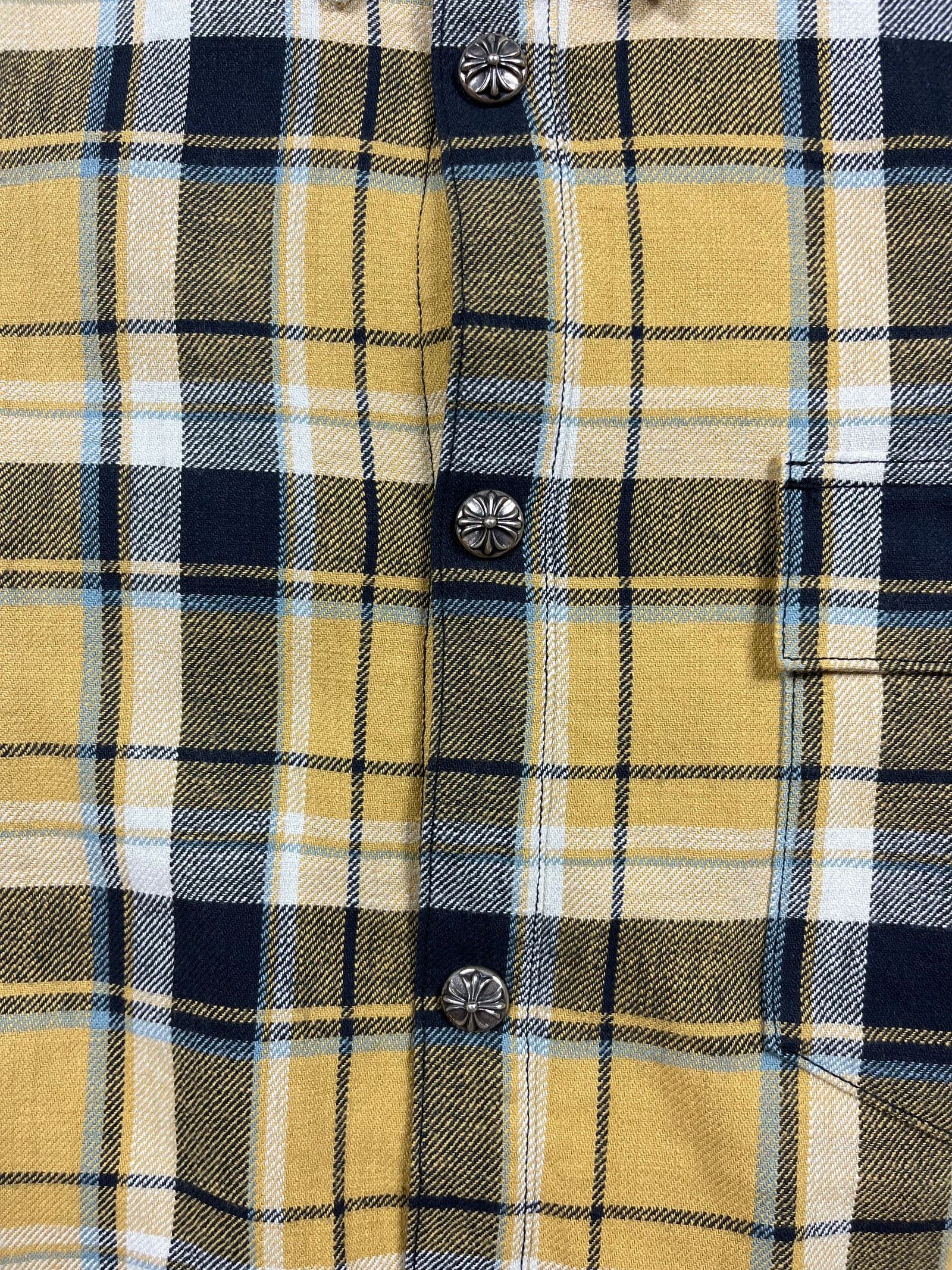 Chrome Hearts Chrome Hearts Yellow Padded Flannel Jacket Size US XL / EU 56 / 4 - 4 Thumbnail