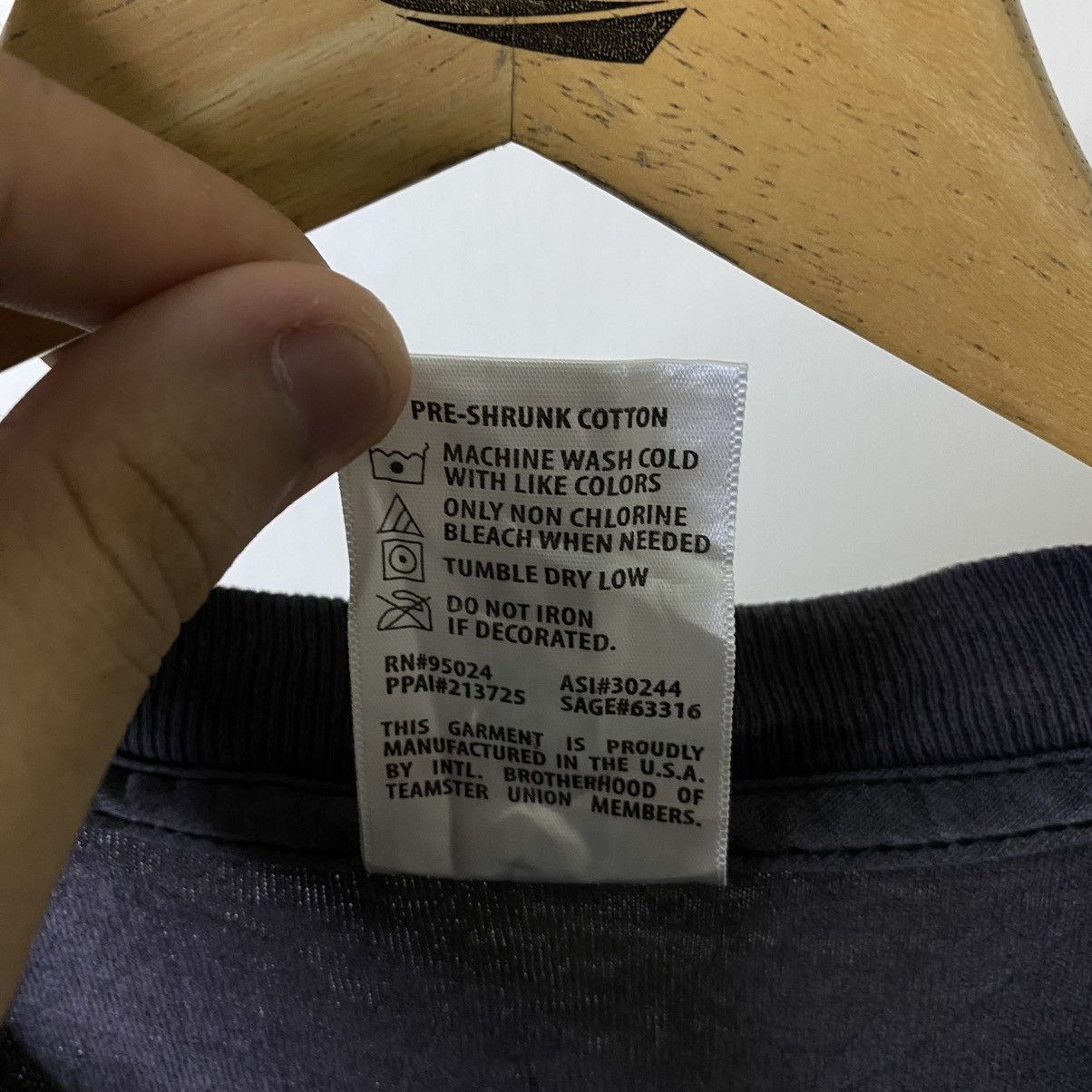 Vintage Vintage 90s Union Made Navy Blank Nice Crispy Cotton Tee Size US XL / EU 56 / 4 - 4 Thumbnail