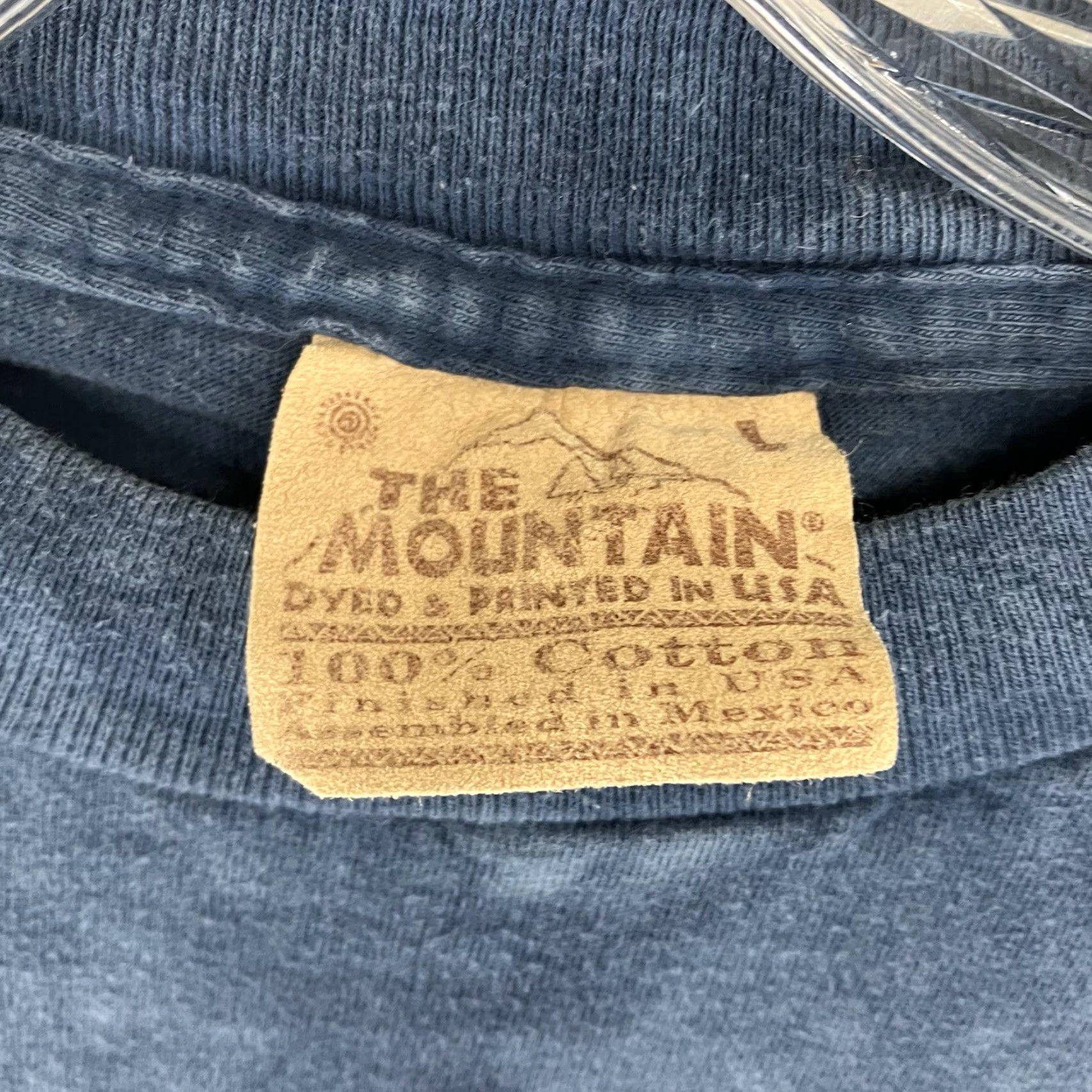 The Mountain Nature Shirt The Mountain Mens Large Bald Eagle Winter Scene Blue 90s Vintage Graphic Print Tshirt Crew Neck Short Sleeve Cotton Size US L / EU 52-54 / 3 - 4 Thumbnail
