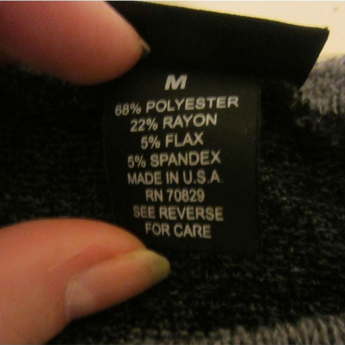rue21 Casual Y2K Streetwear Gray Black Striped Long Sleeve Rue21 Size M / US 6-8 / IT 42-44 - 4 Thumbnail
