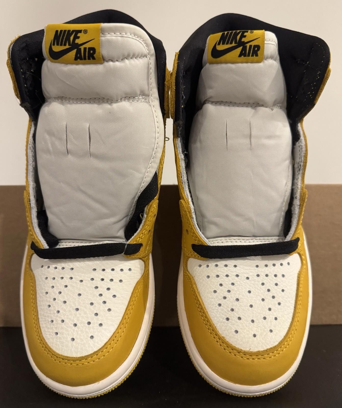 Jordan Brand Size 4.5 Mens Jordan 1 Retro High OG Yellow Ochre Size US 5 / EU 37 - 4 Thumbnail