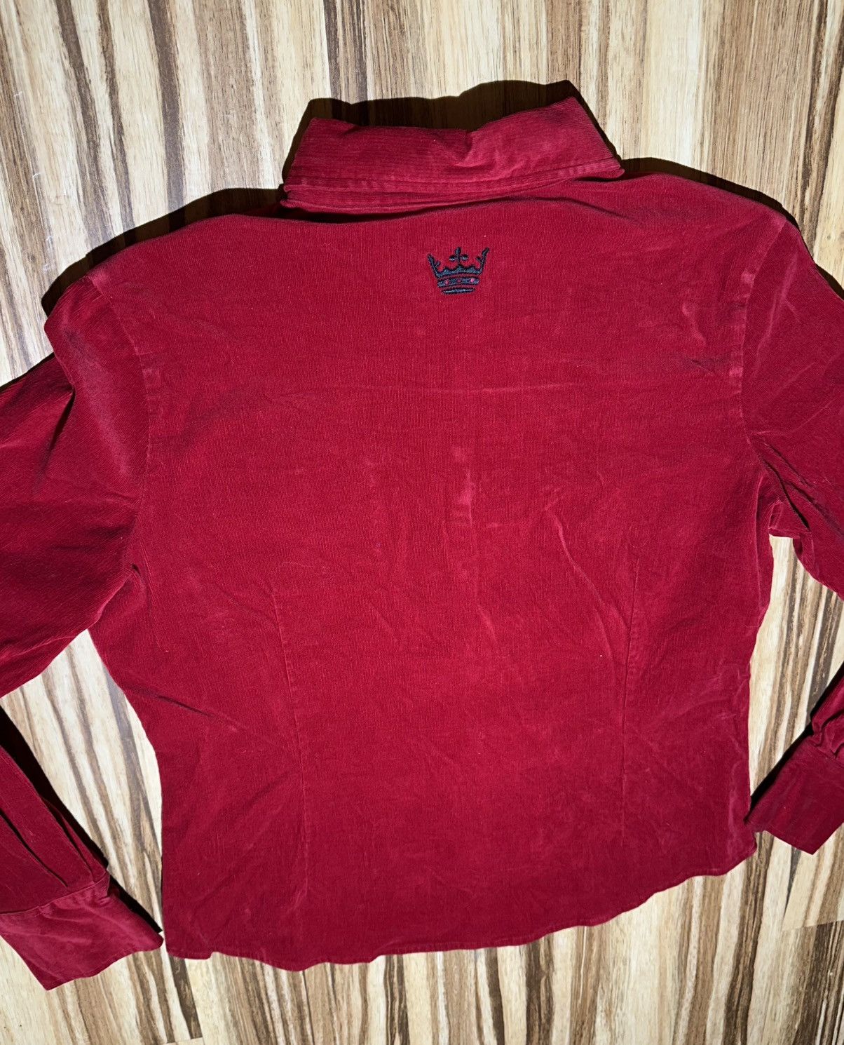 Harley Davidson Harley-Davidson Red Live To Ride Red Velour Point collar Size L / US 10 / IT 46 - 9 Thumbnail