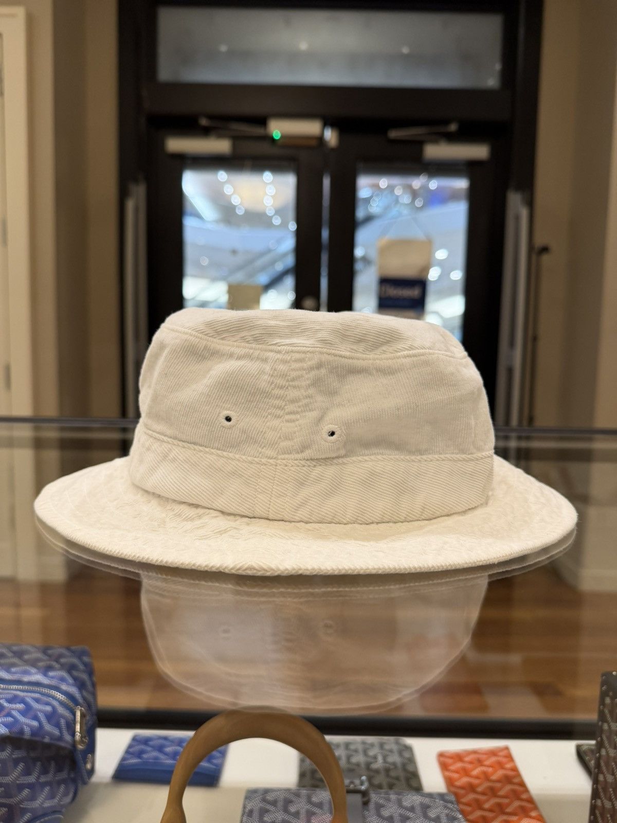 Supreme Supreme Corduroy Script Bucket Hat - White Size ONE SIZE - 2 Thumbnail