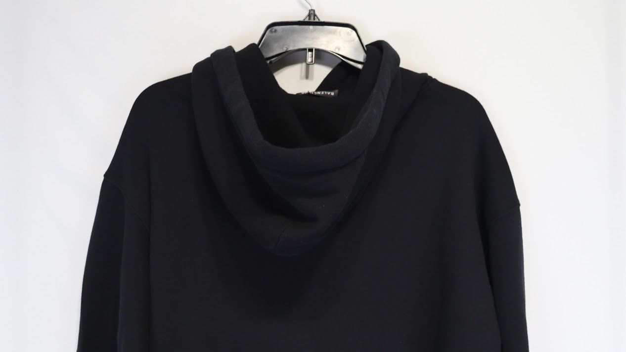 Balenciaga o1rshd1 Hulk Medium Molleton Hoodie in Black Size US XS / EU 42 / 0 - 13 Thumbnail