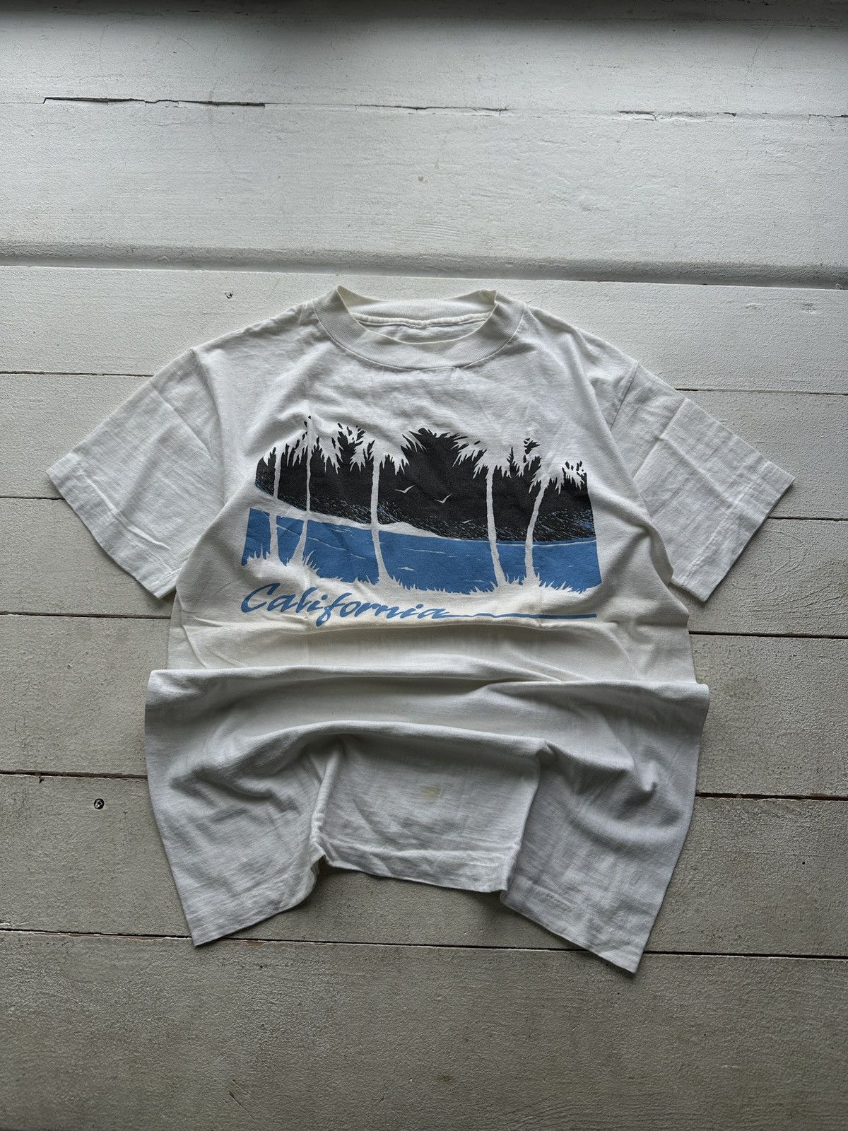 Vintage 🚨Rare Vintage CALIFORNIA SINGLE STITCH America USA Tee Shirt Size US S / EU 44-46 / 1 - 1 Thumbnail
