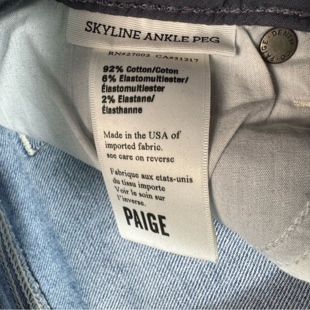 Paige Paige Skyline Ankle Peg Jeans In Whitley Size 25 Size 25" / US 0 / IT 36 - 6 Thumbnail