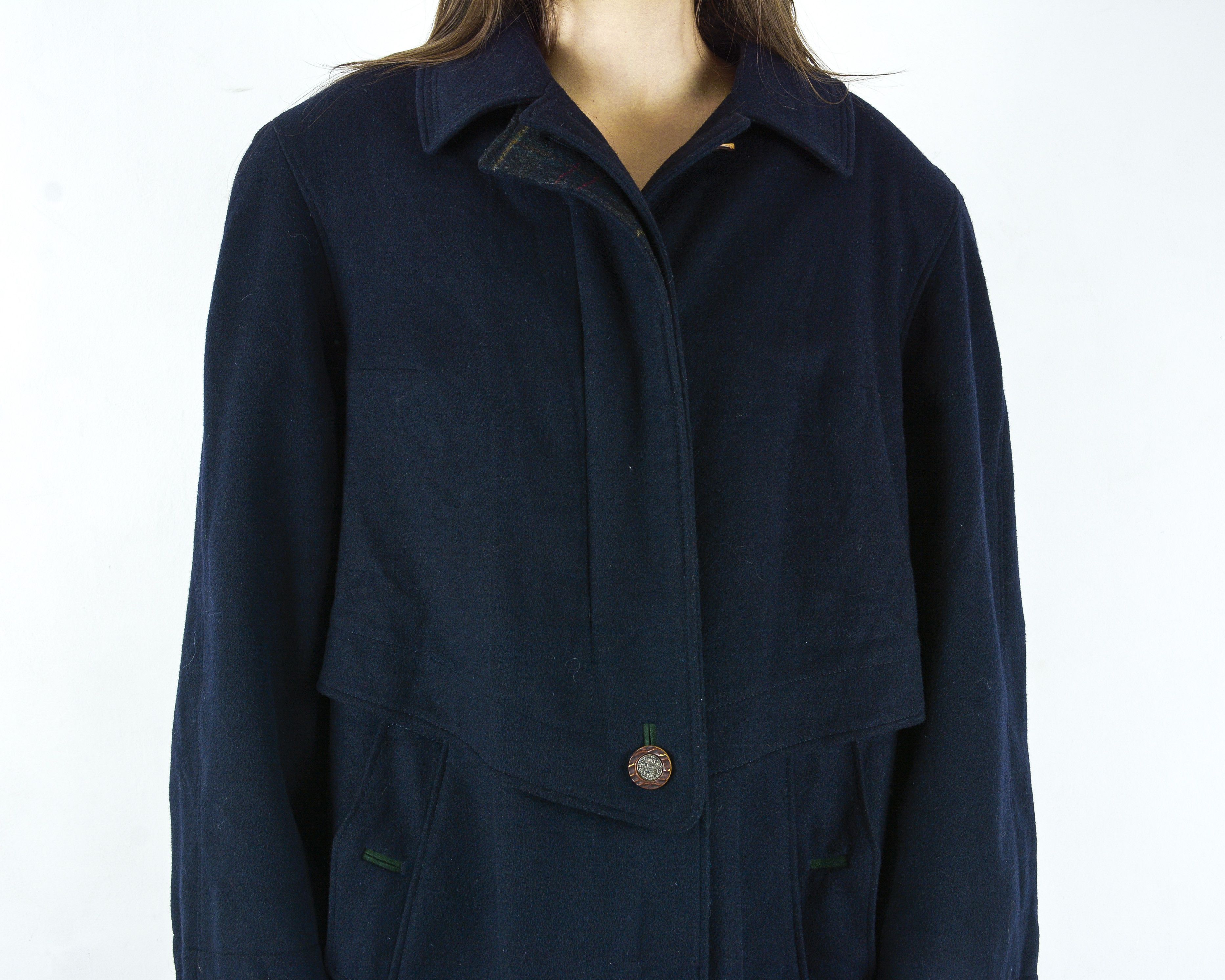 Vintage Thermo Loden Maresima Fleece Wool Coat Overcoat Jacket Size XL / US 12-14 / IT 48-50 - 5 Thumbnail