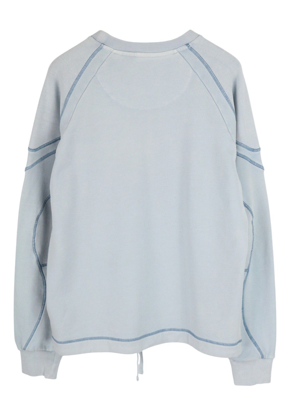 Diesel S-RIBAL L Blue Oversized Logo Sweatshirt 41012 Size US L / EU 52-54 / 3 - 2 Thumbnail