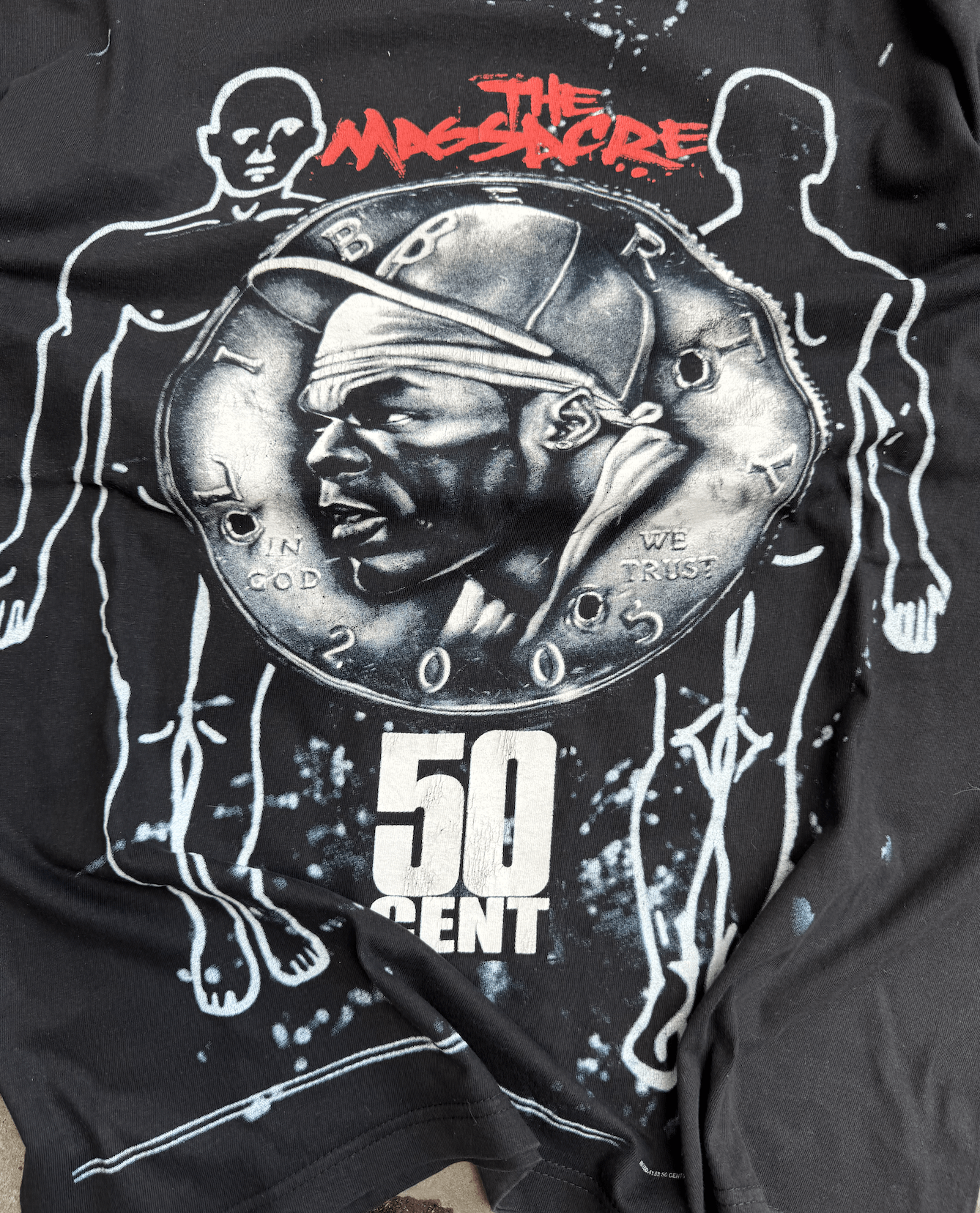 Rap Tees Vintage Y2K 2005 50 Cent Rap Band T-Shirt Tee Size M Size US M / EU 48-50 / 2 - 2 Thumbnail